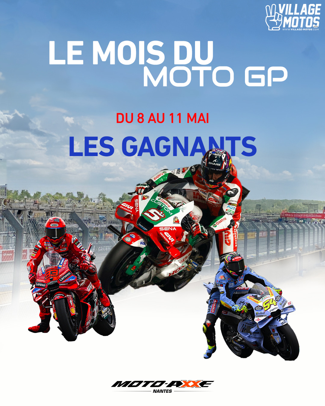 VILLAGE - 🏁 RÉSULTATS – JEU CONCOURS MOTO GP 🏁 Le Grand Prix de France ...