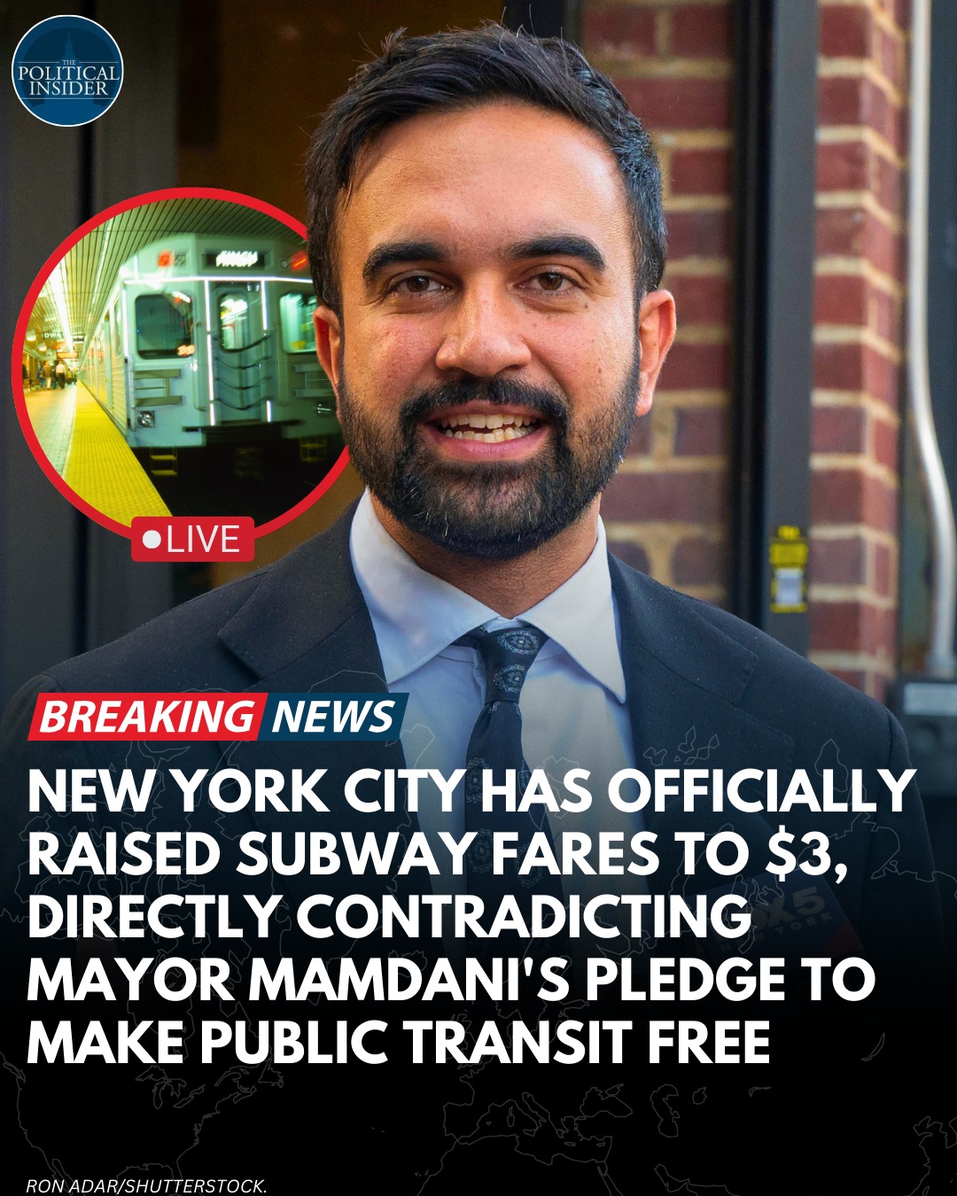 The Political - New York City has officially raised subway fares to $3 ...