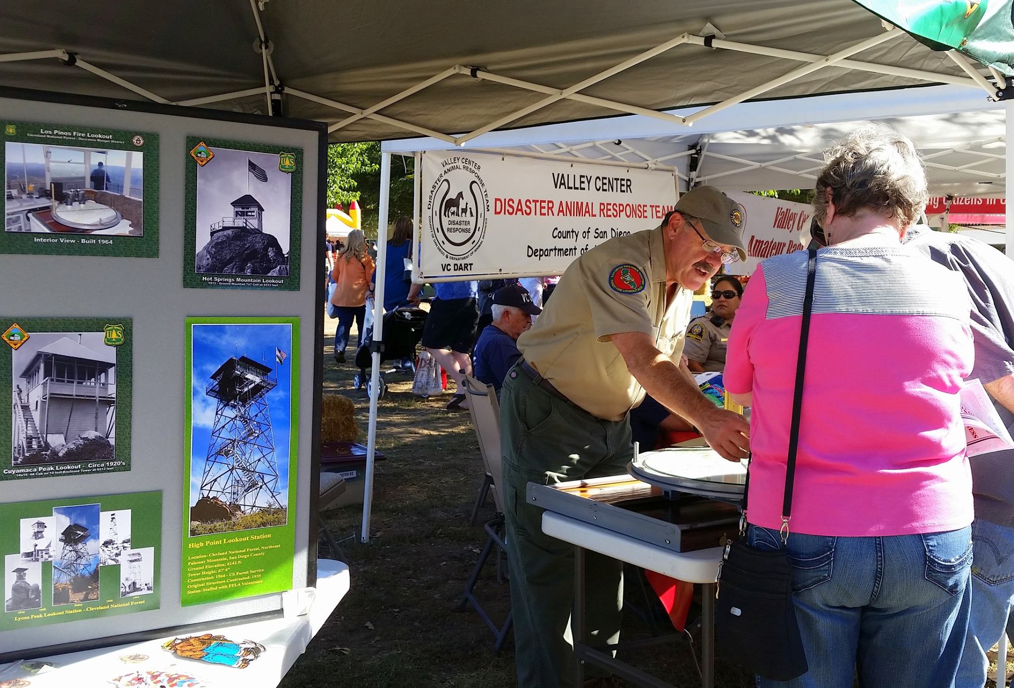 We had a booth at the Valley Center Fire Department's Fire Safety ...