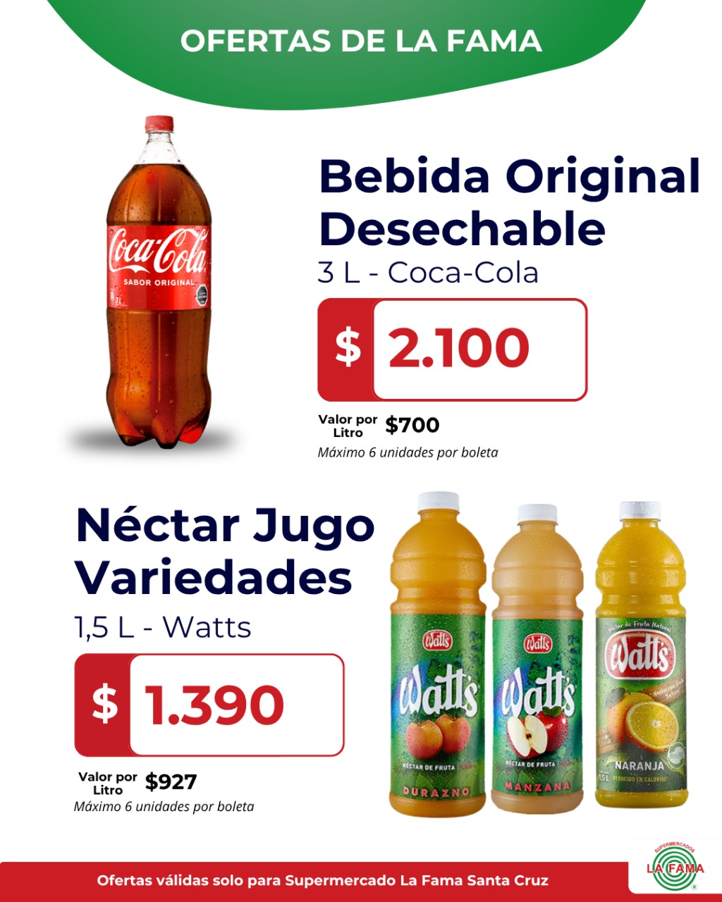 Supermercados - 🟢 ¡OFERTAS DE LA FAMA SANTA CRUZ! 🟢 Aprovecha estos ...