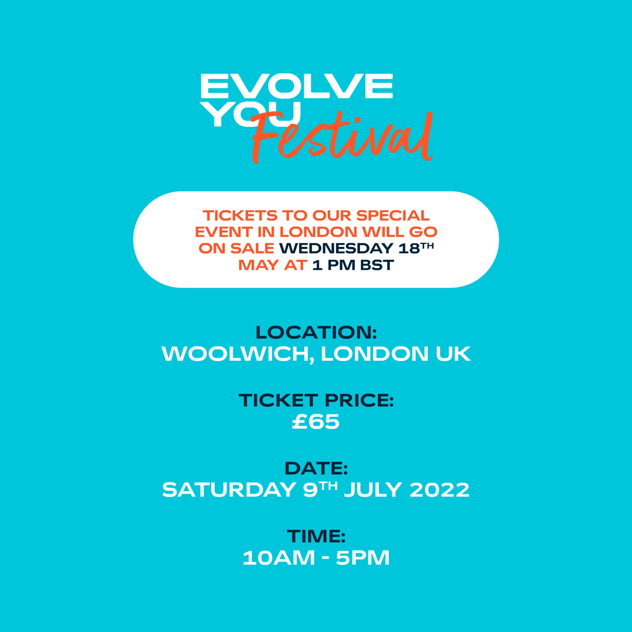 EvolveYou - 🚨 THIS IS YOUR 24 HOUR WARNING 🚨 Tickets to...