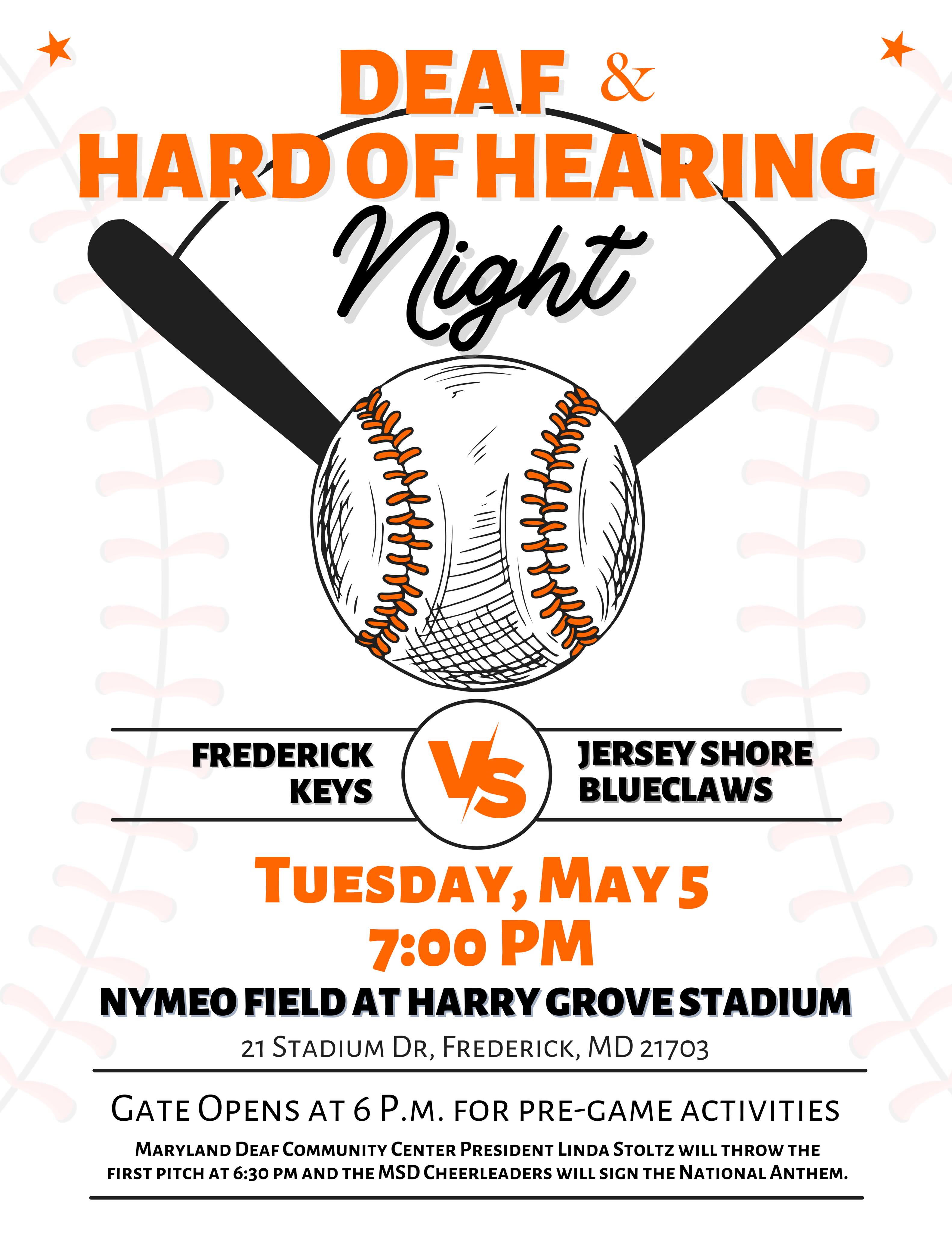 Frederick Keys host Deaf and Hard of Hearing Night on May 5th