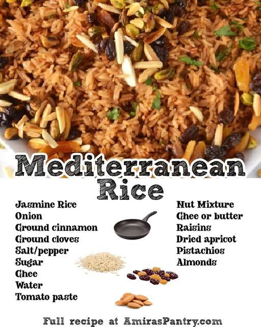 Learn how to make Mediterranean rice... - AmirasPantry.com | Facebook