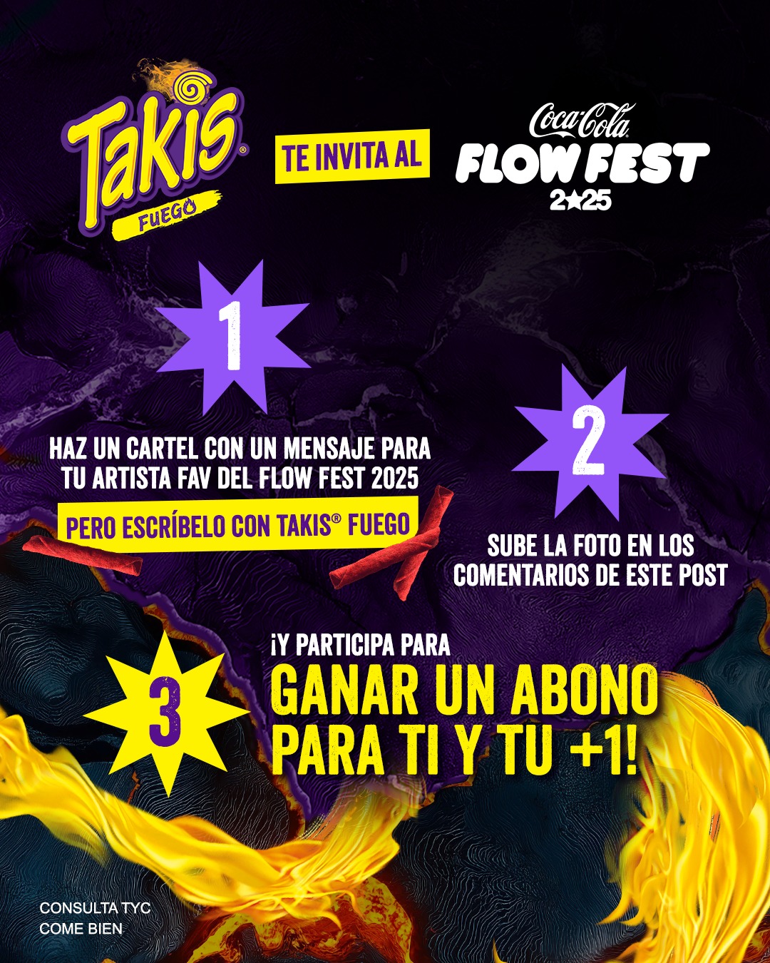 Takis - 🔥¡Takis® te invita a ti y a un amix al Flow Fest 2025!🔥 Escribe ...