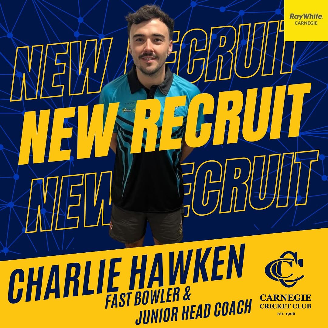 Carnegie - 🚨 ANNOUNCEMENT | NEW RECRUIT & JUNIOR HEAD COACH 🚨 The Club ...