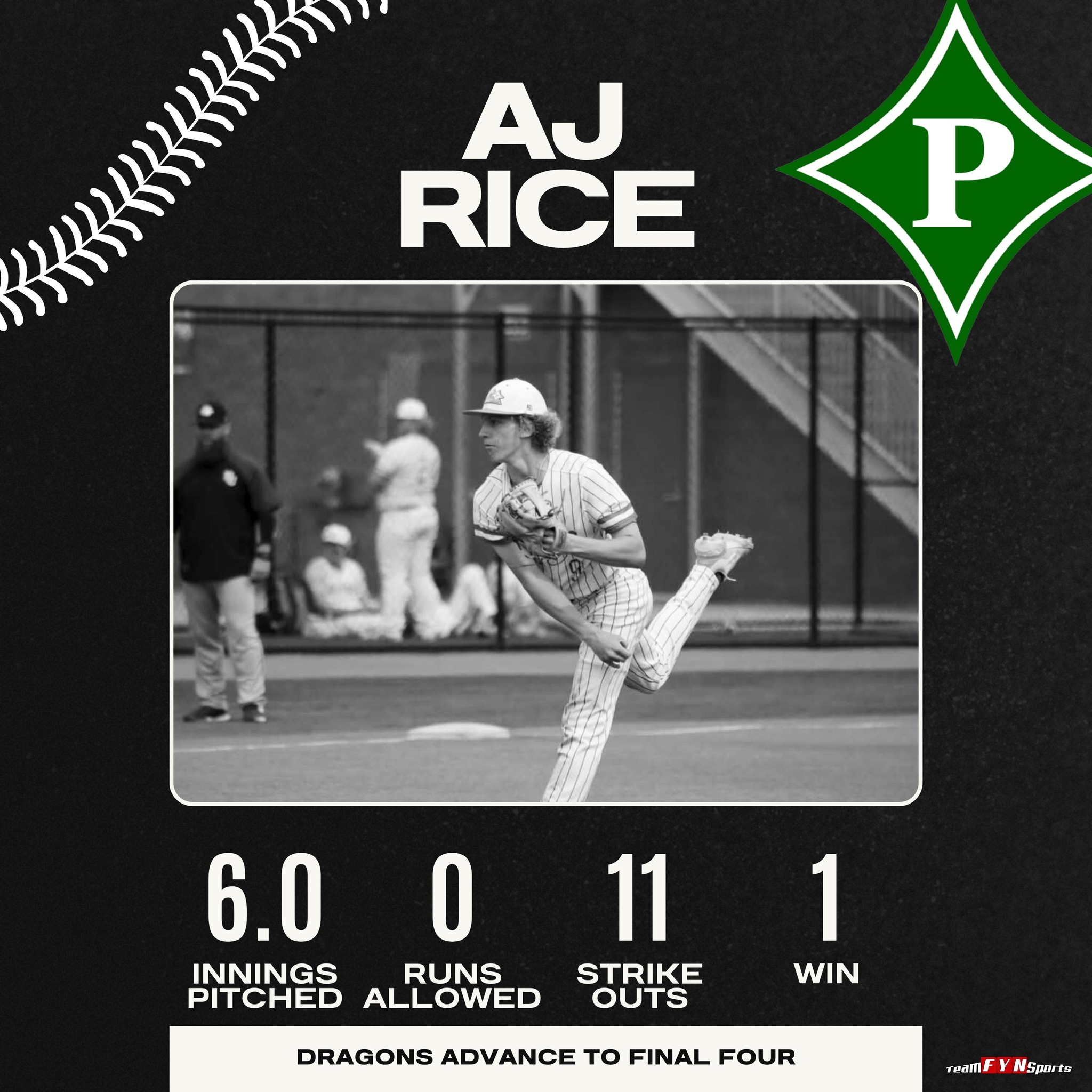 Team - And how 'bout AJ Rice's performance on the mound to send the ...