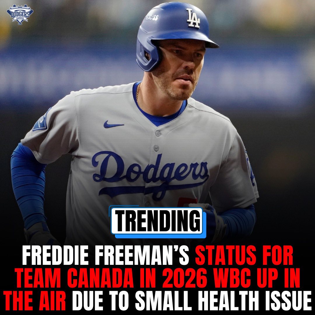 Freddie Freeman might not be able to represent Team Canada in the