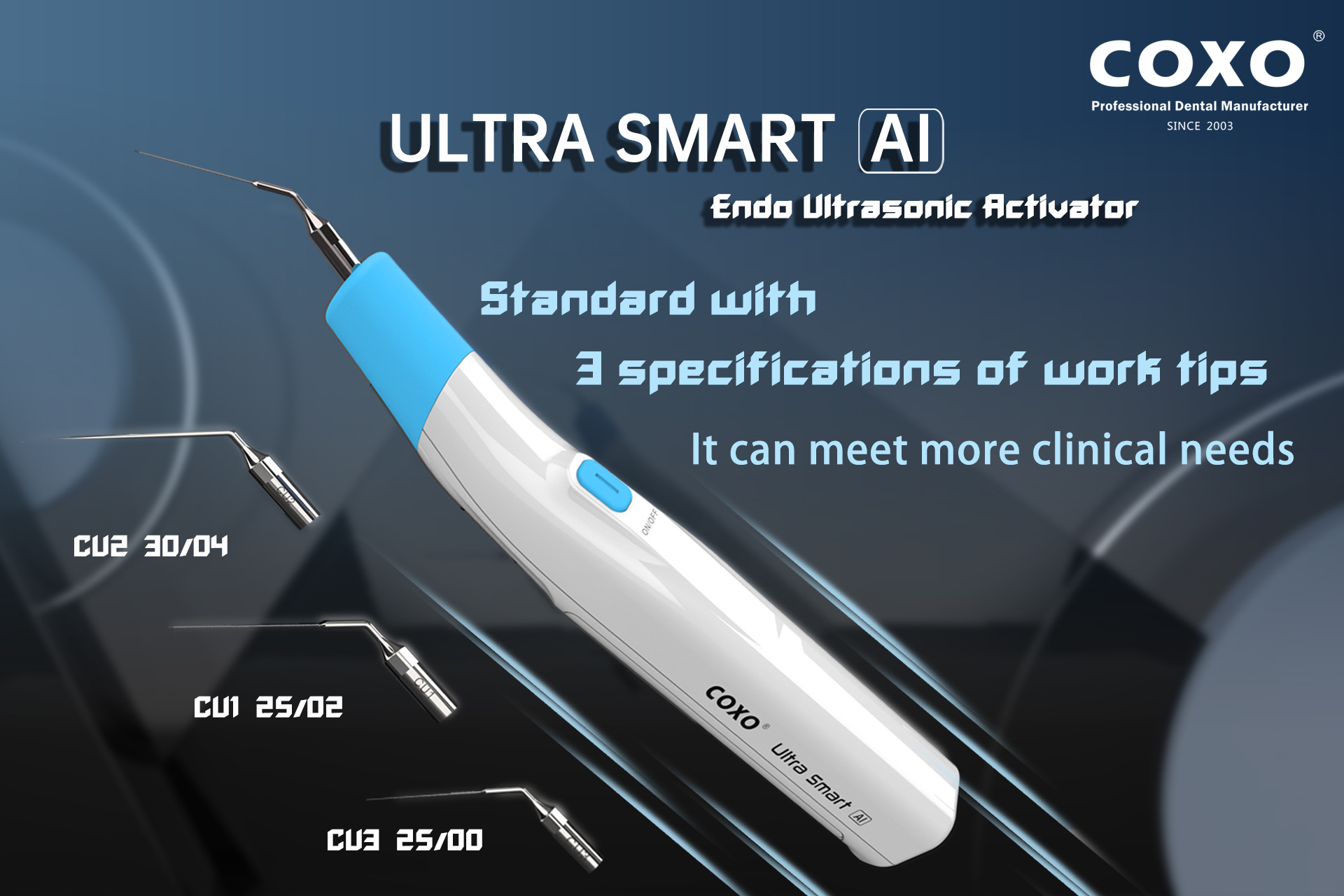 New GLIN Sonic Endo Irrigator (30Tips Free) Dental Ultrasonic Endo