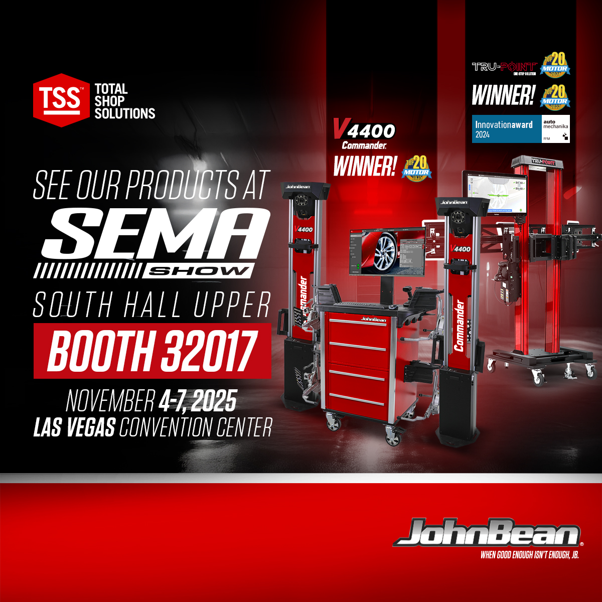 John - 🚗 John Bean® is heading to The SEMA Show 2025! 🚗 As a key member ...