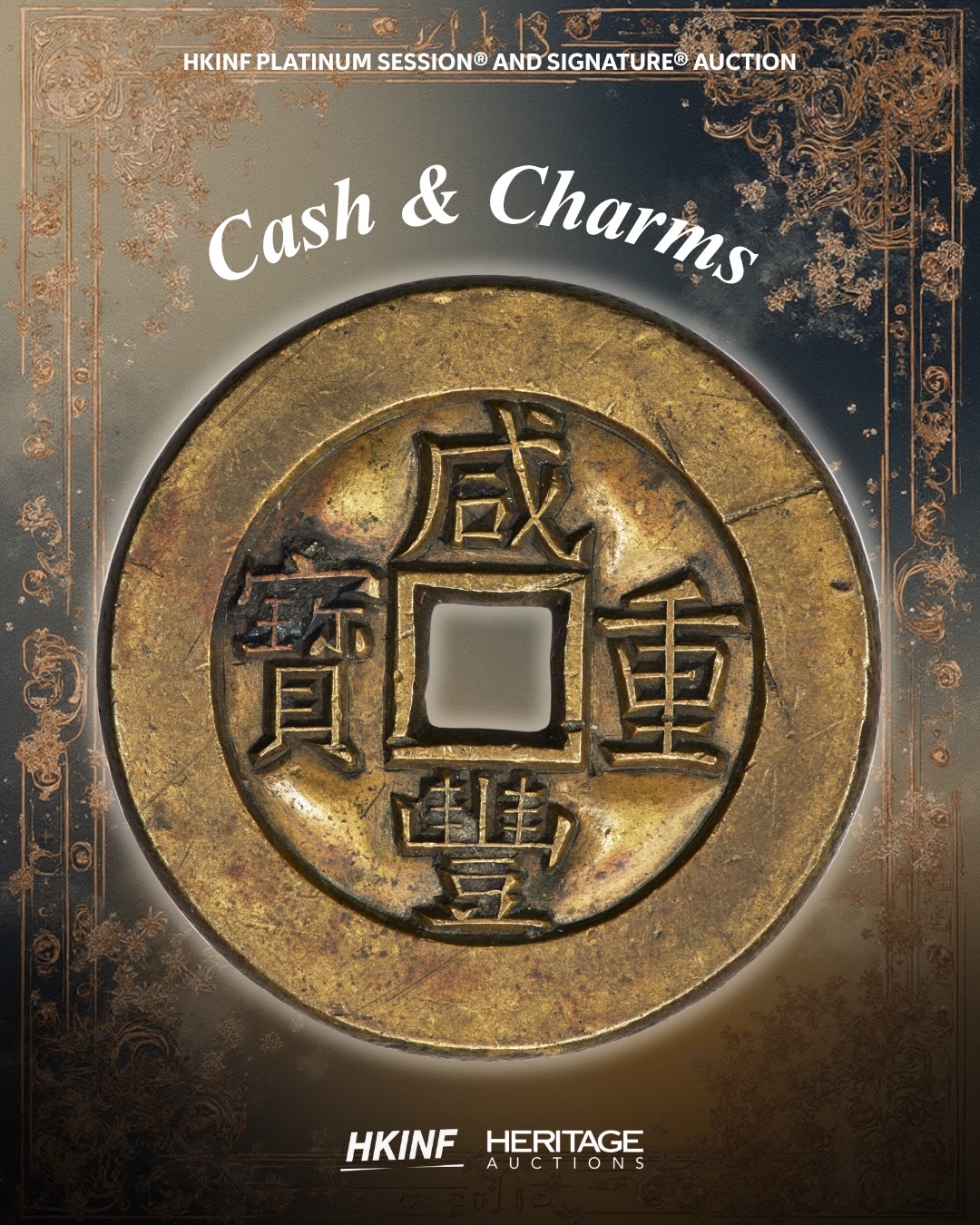A gold Chinese coin celebrating one of the most significant