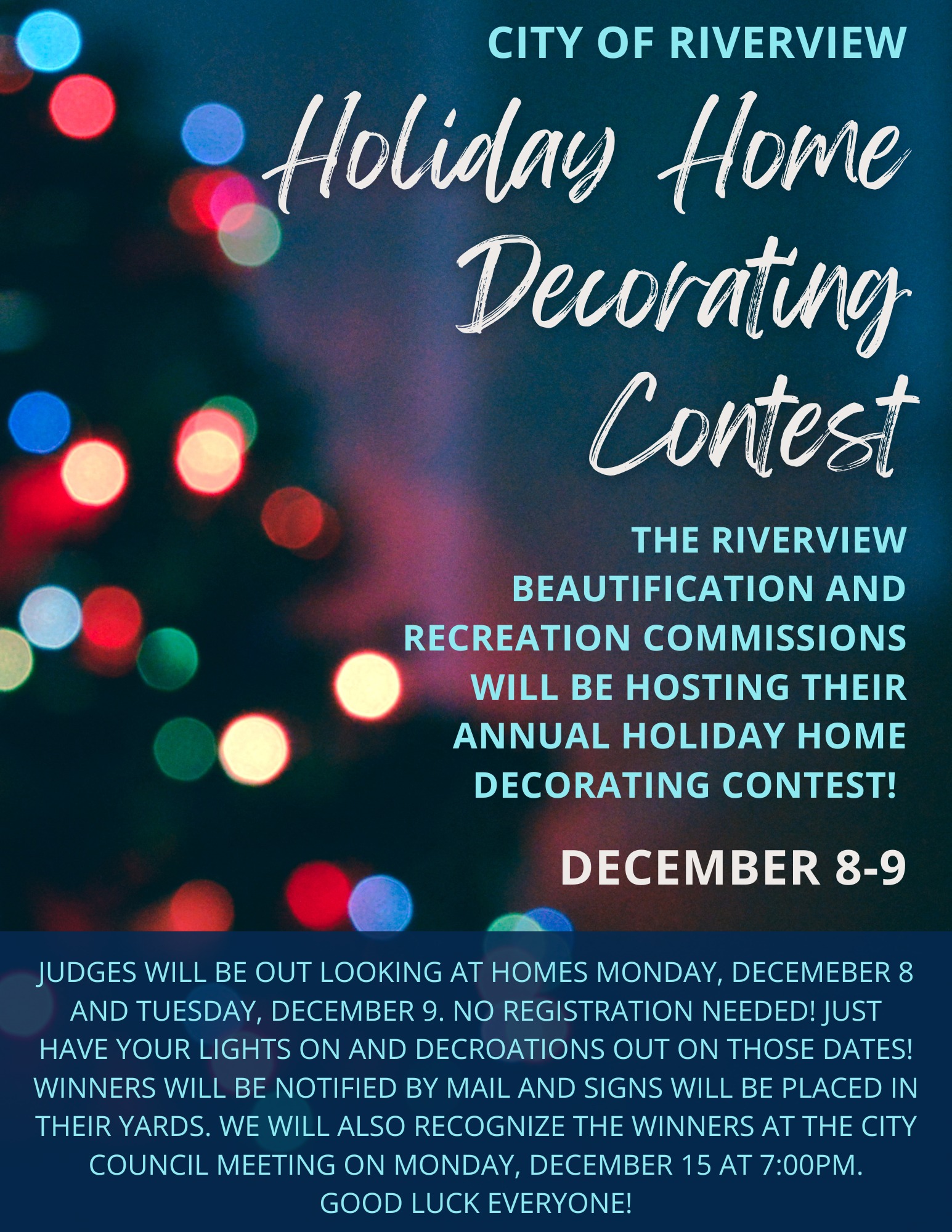 ‼️Don't forget! Judges... - Riverview Recreation Department | Facebook