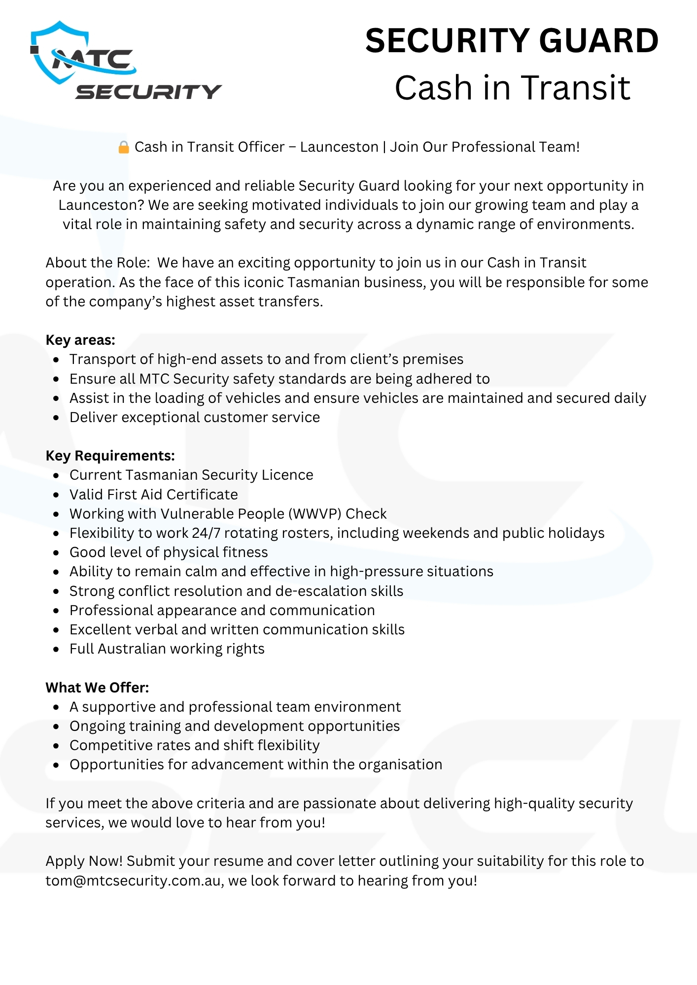 MTC Security - Meet the director! I’m Tom, I have been in... | Facebook