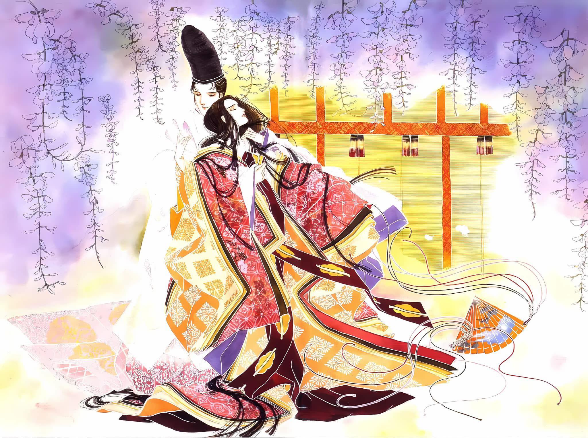 其實#大和和紀一開始根本沒想過要畫《#源氏物語》這部作品是在前作《愛