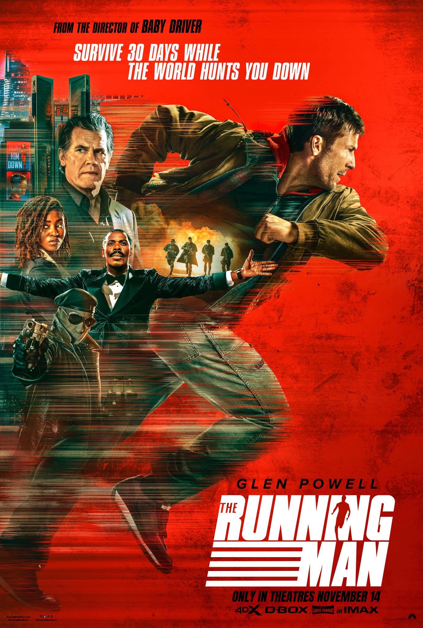 The Running Man Japanese release poster