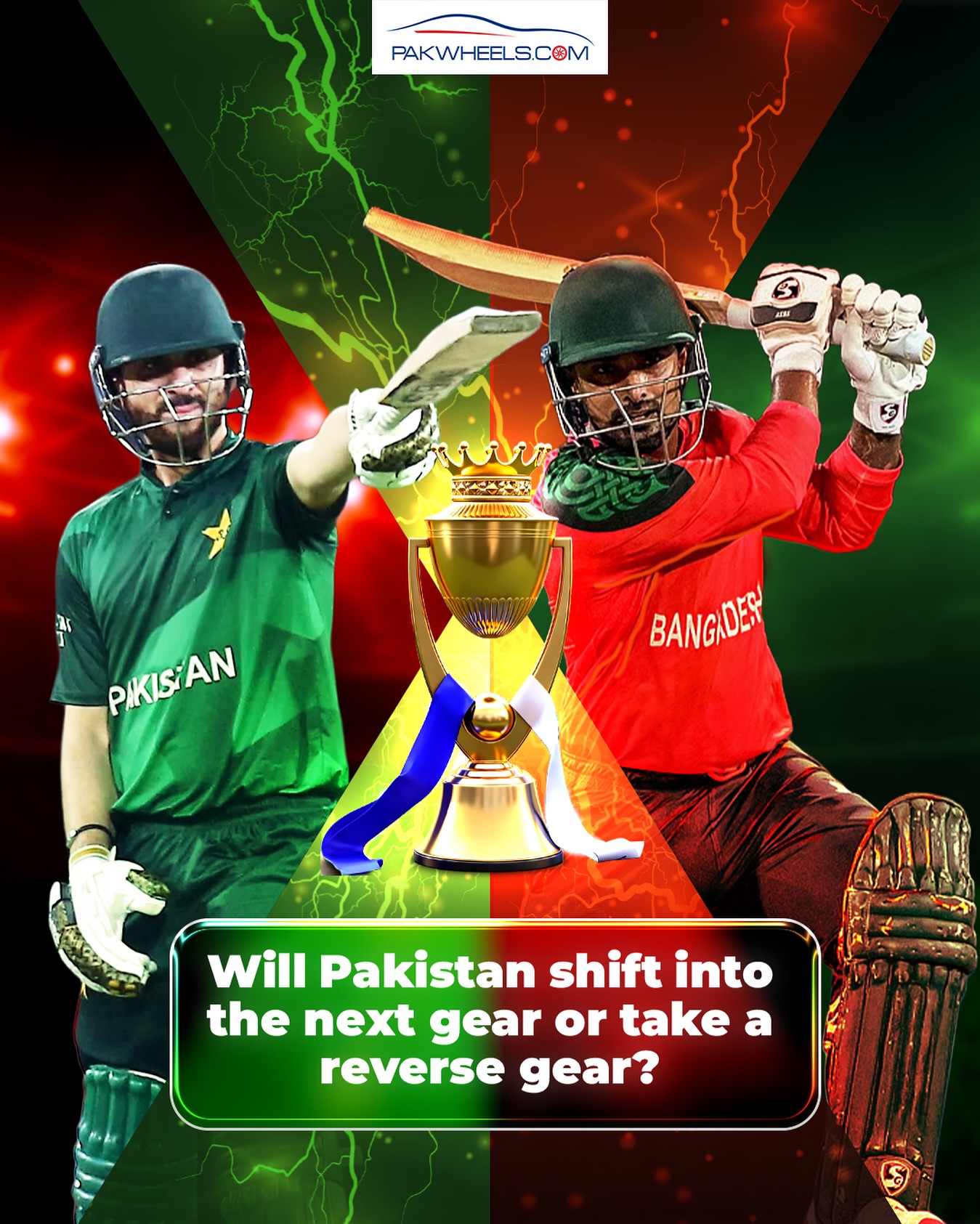PakWheels.com - Pakistan vs. Bangladesh! Who will win today’s match?🏆 ...