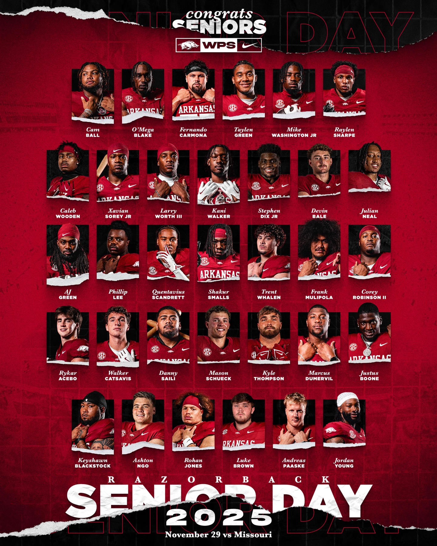 Final Ride for our 2025... - Arkansas Razorback Football | Facebook