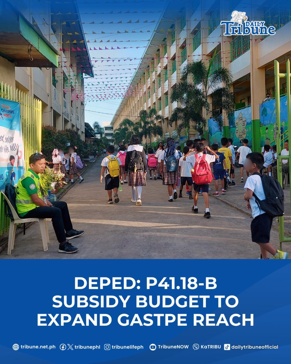 Daily Tribune - The proposed P41.18-billion budget for... | Facebook
