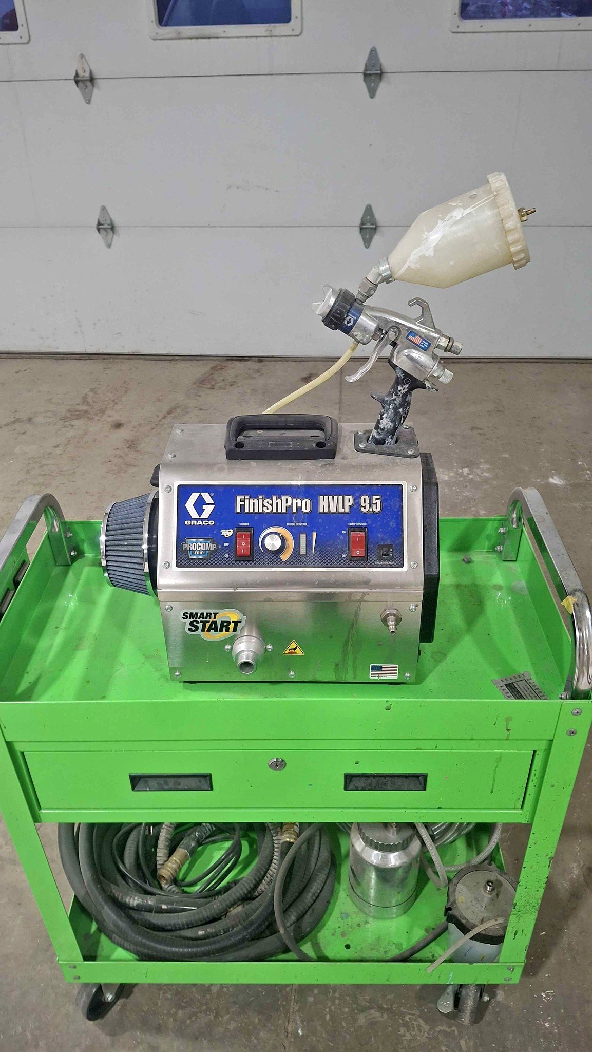 Graco Finish Pro ProComp Series HVLP 9.5 5 Stage HVLP Turbine Sprayer ...