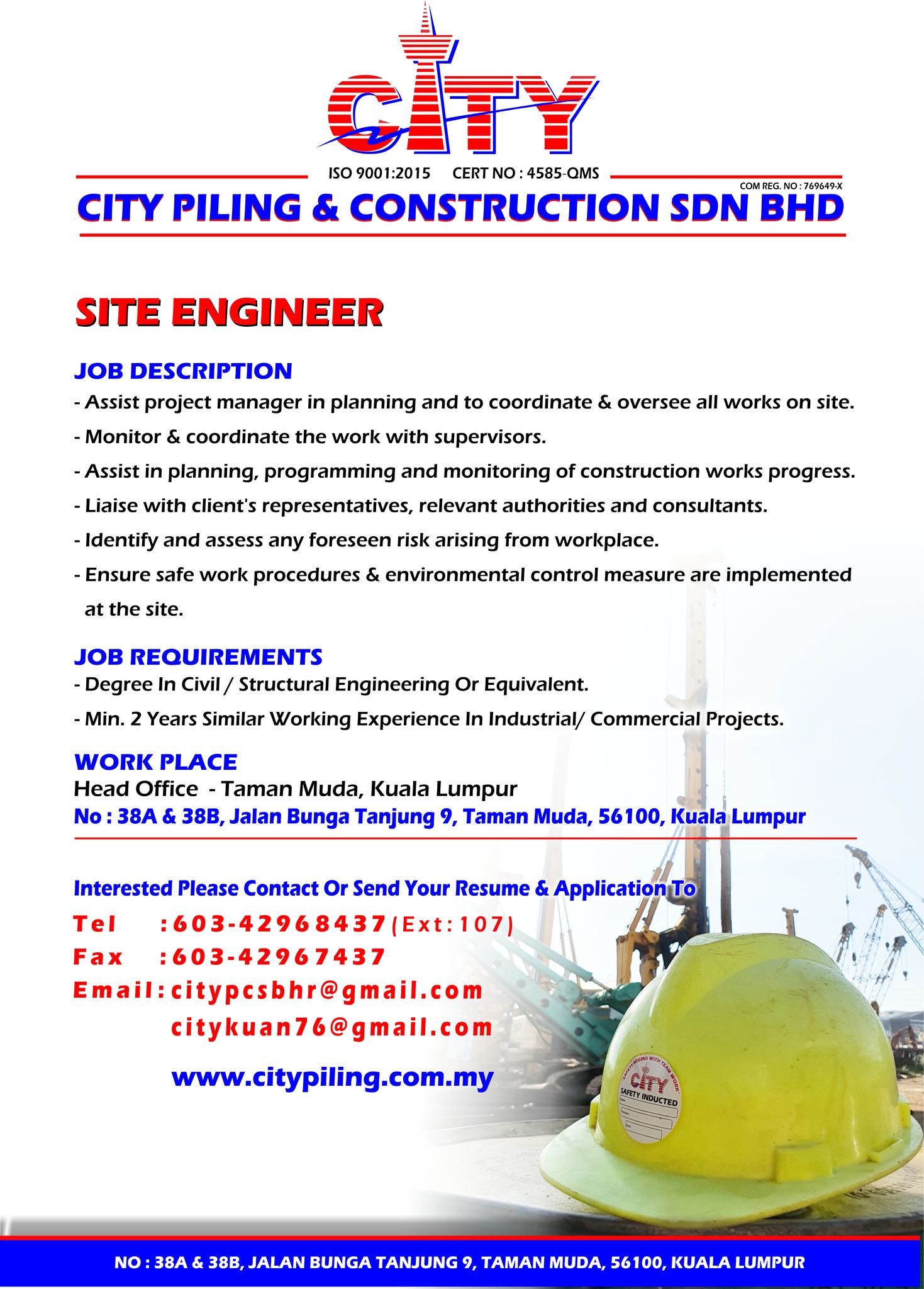 CITY PILING &... - CITY PILING & CONSTRUCTION SDN.BHD