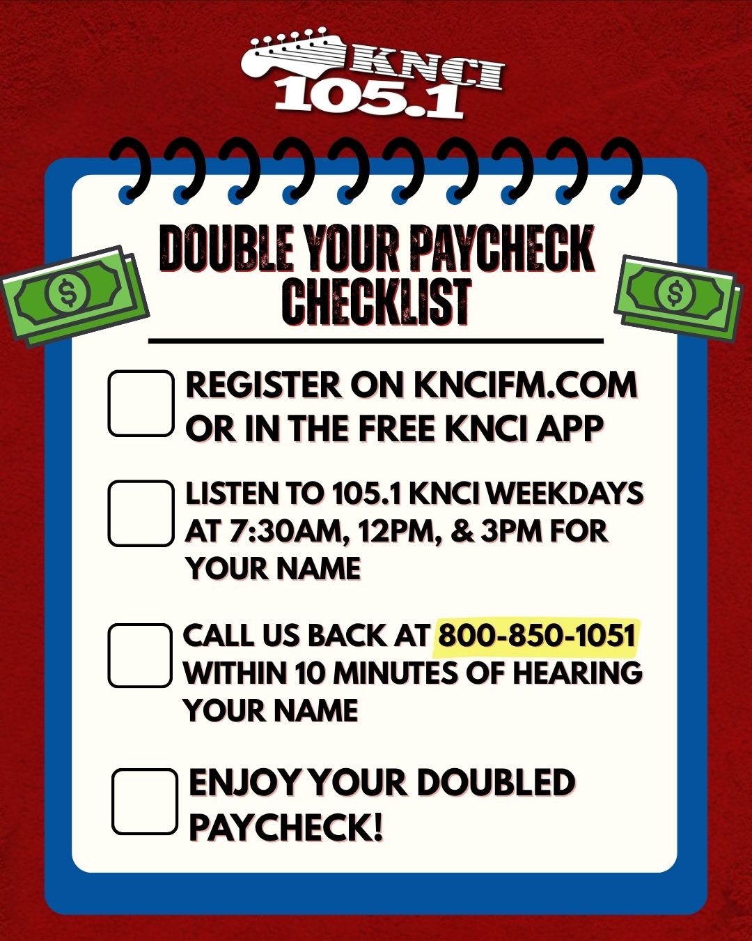 105.1 - The only checklist that turns check marks into bigger checks! 💵 ...