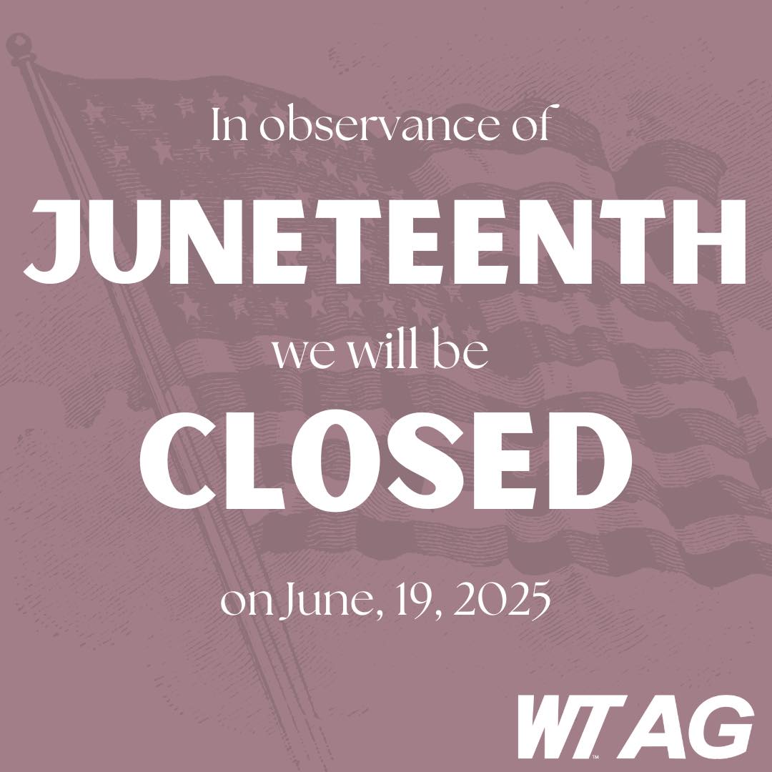 Department - The WT Ag department will be closed on Thursday, June 19 ...