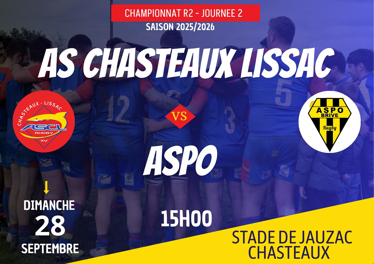 📅 Dimanche 28 septembre 2025 ⏰ 15h00... - ASPO-Brive-Rugby | Facebook