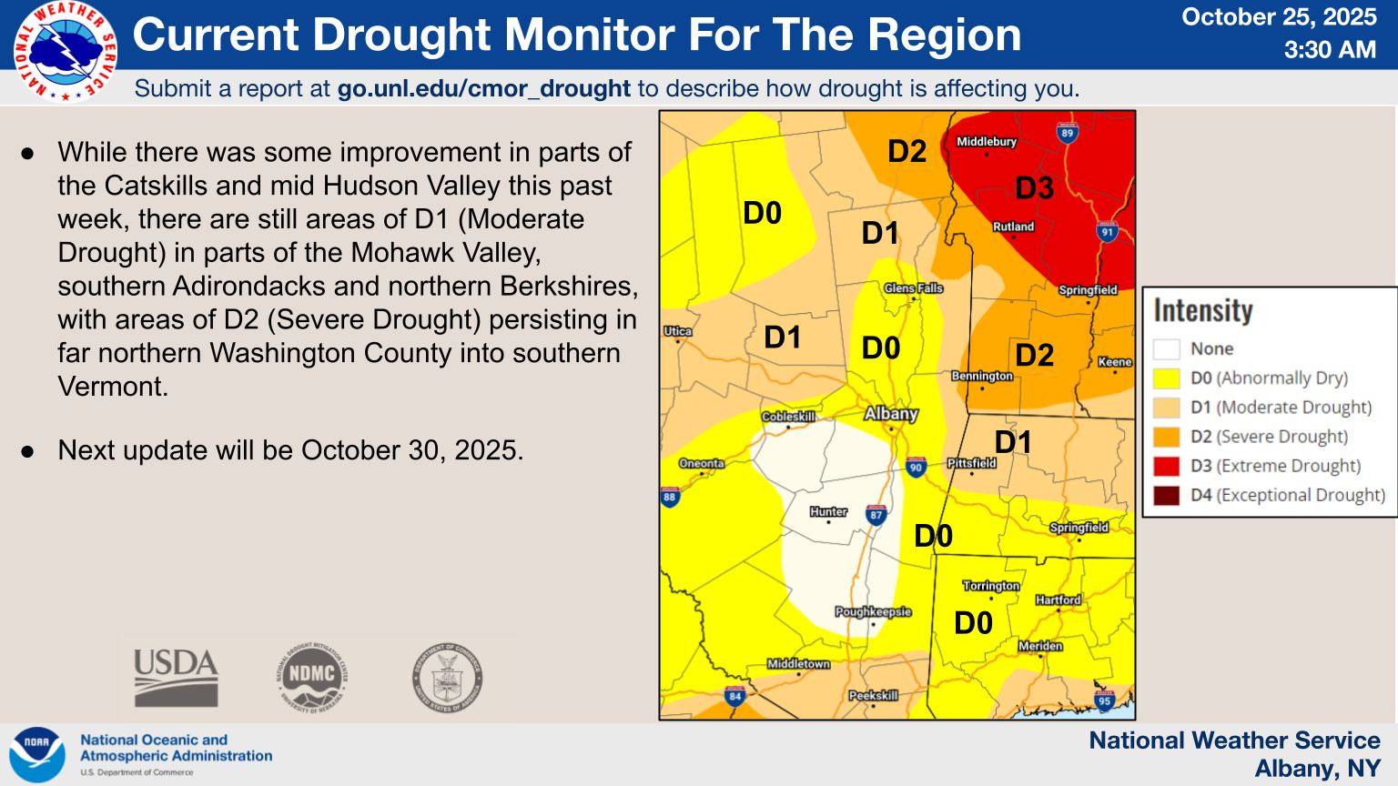 US - Here is the latest drought monitor for eastern New York and ...