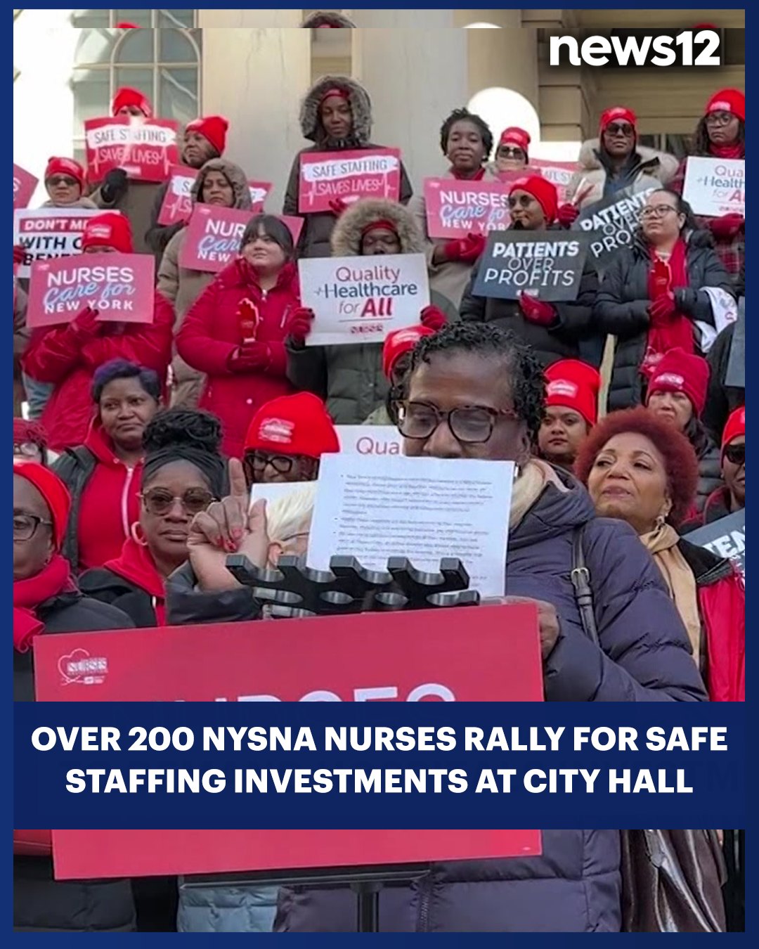 News - NURSES RALLY: Over 200 nurses rallied at City Hall to demand ...
