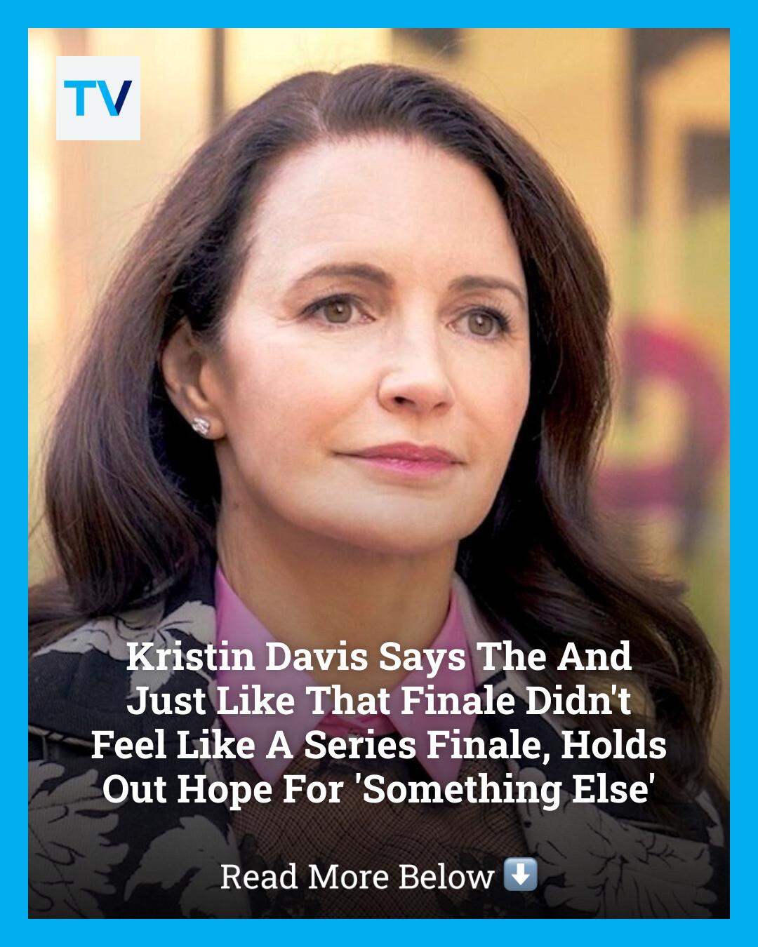 TVLine - ICYMI: Kristin Davis isn't ready to say goodbye to Charlotte ...