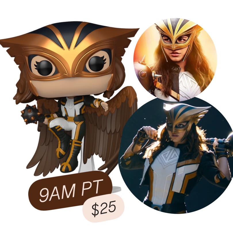 Hawkgirl Funko Pop release at 9am PT