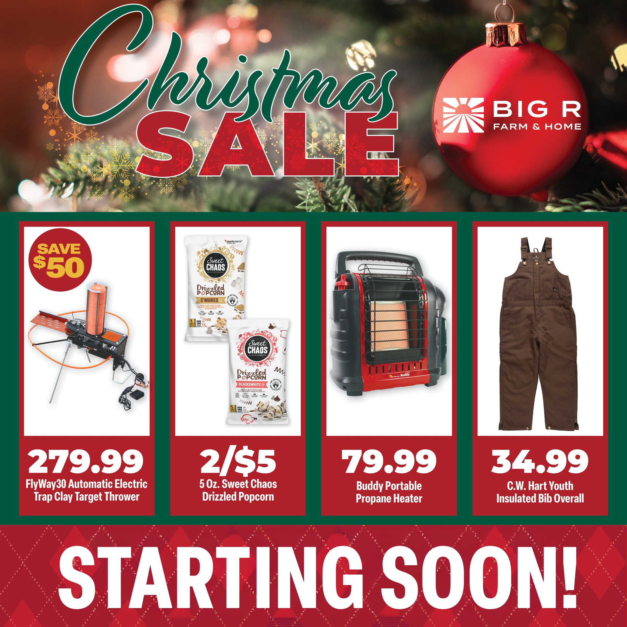 Big - Our weeklong Christmas Flyer is start soon....12/15! Check it out ...