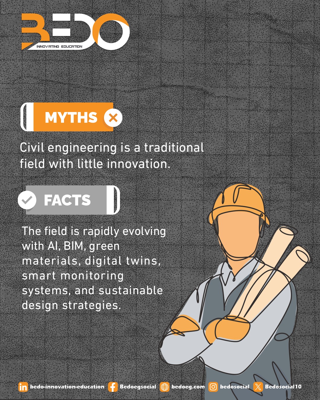 BEDO - ⚡Myth vs Fact #2 – Civil field تابعونا على وسائل التواصل ...