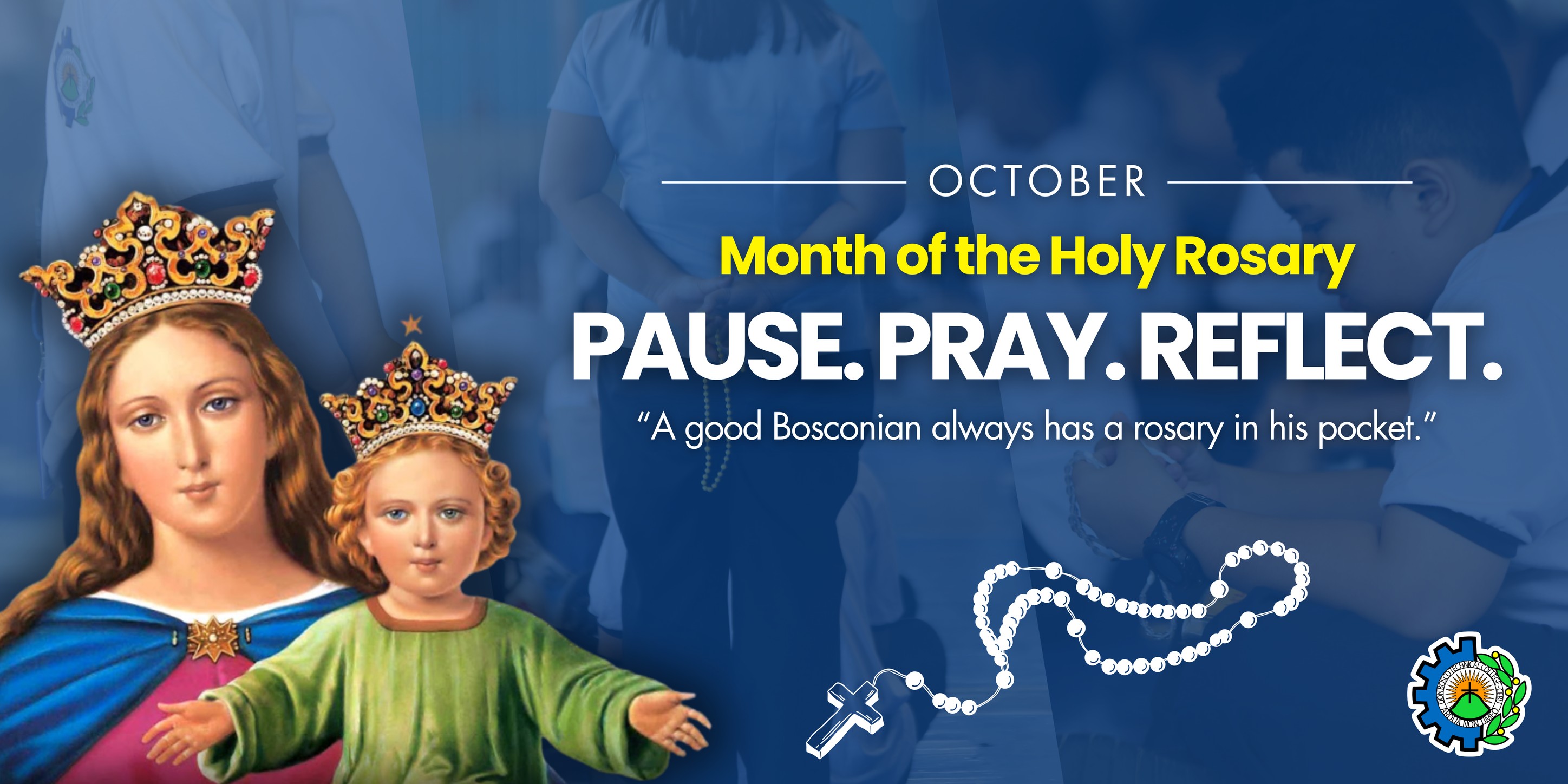 Don - PAUSE. PRAY. REFLECT. The month of October is known as the month ...