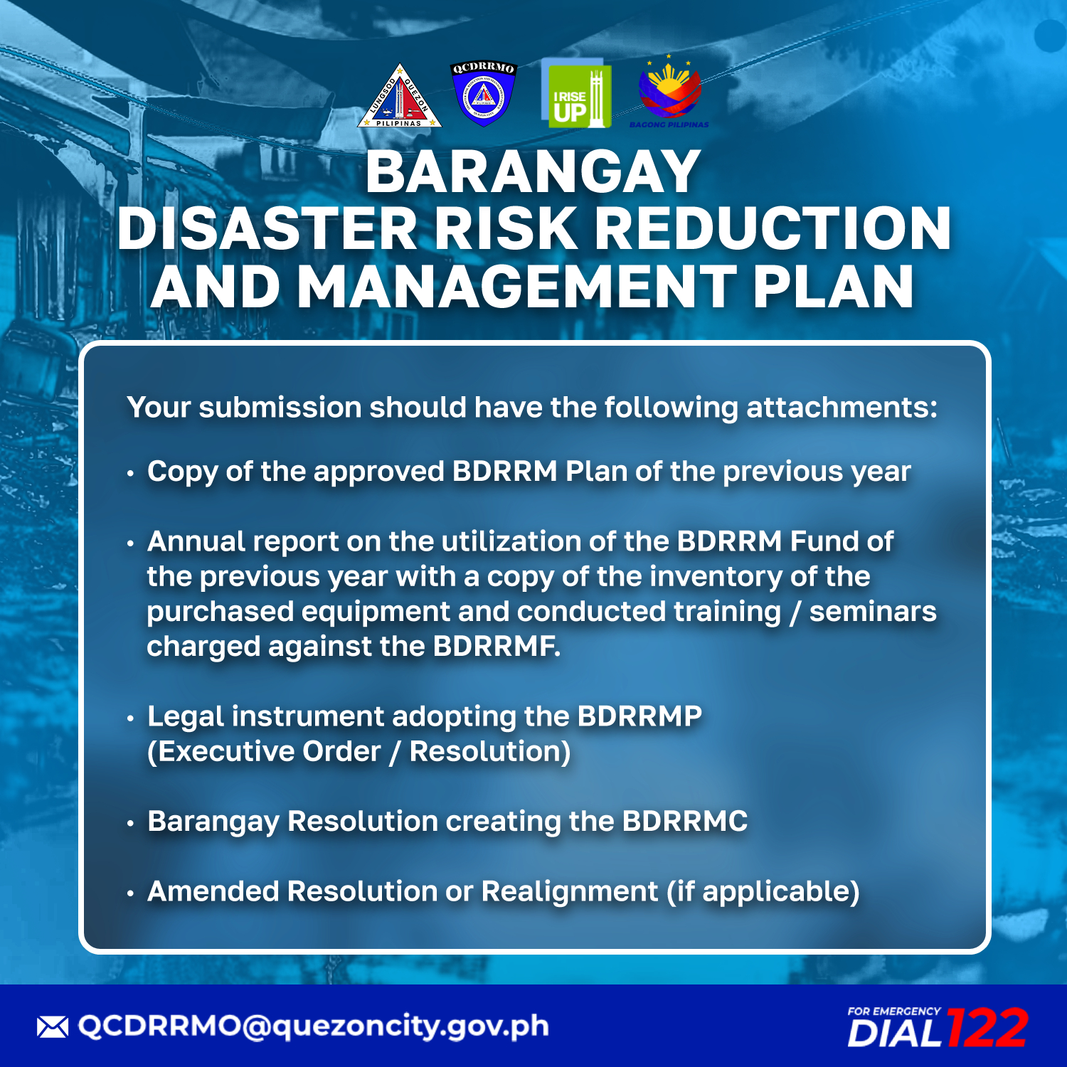 The Quezon City Disaster Risk Reduction and Management Office (QCDRRMO ...
