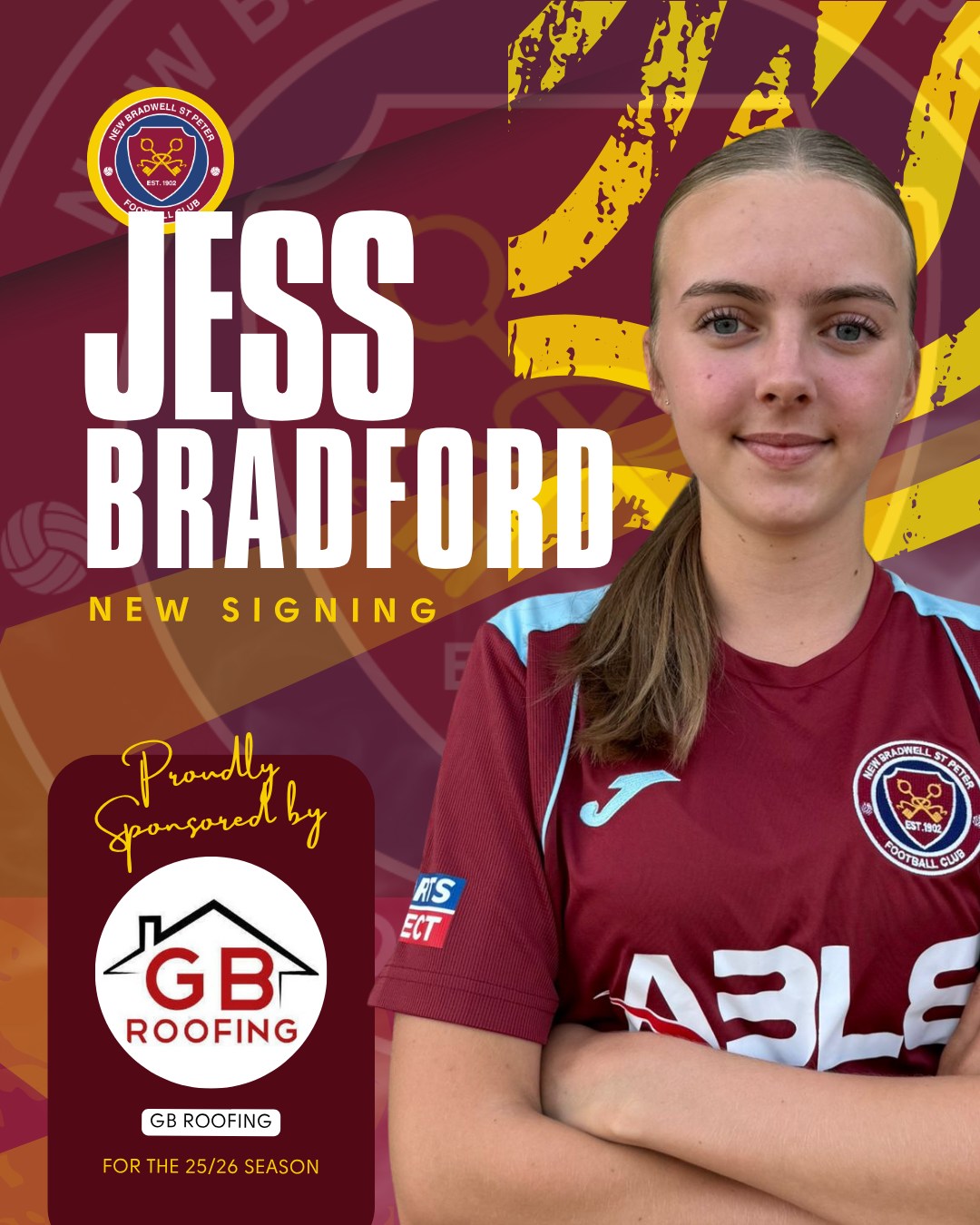 📣 Jess Bradford is our 2nd NEW... - New Bradwell St Peter FC | Facebook