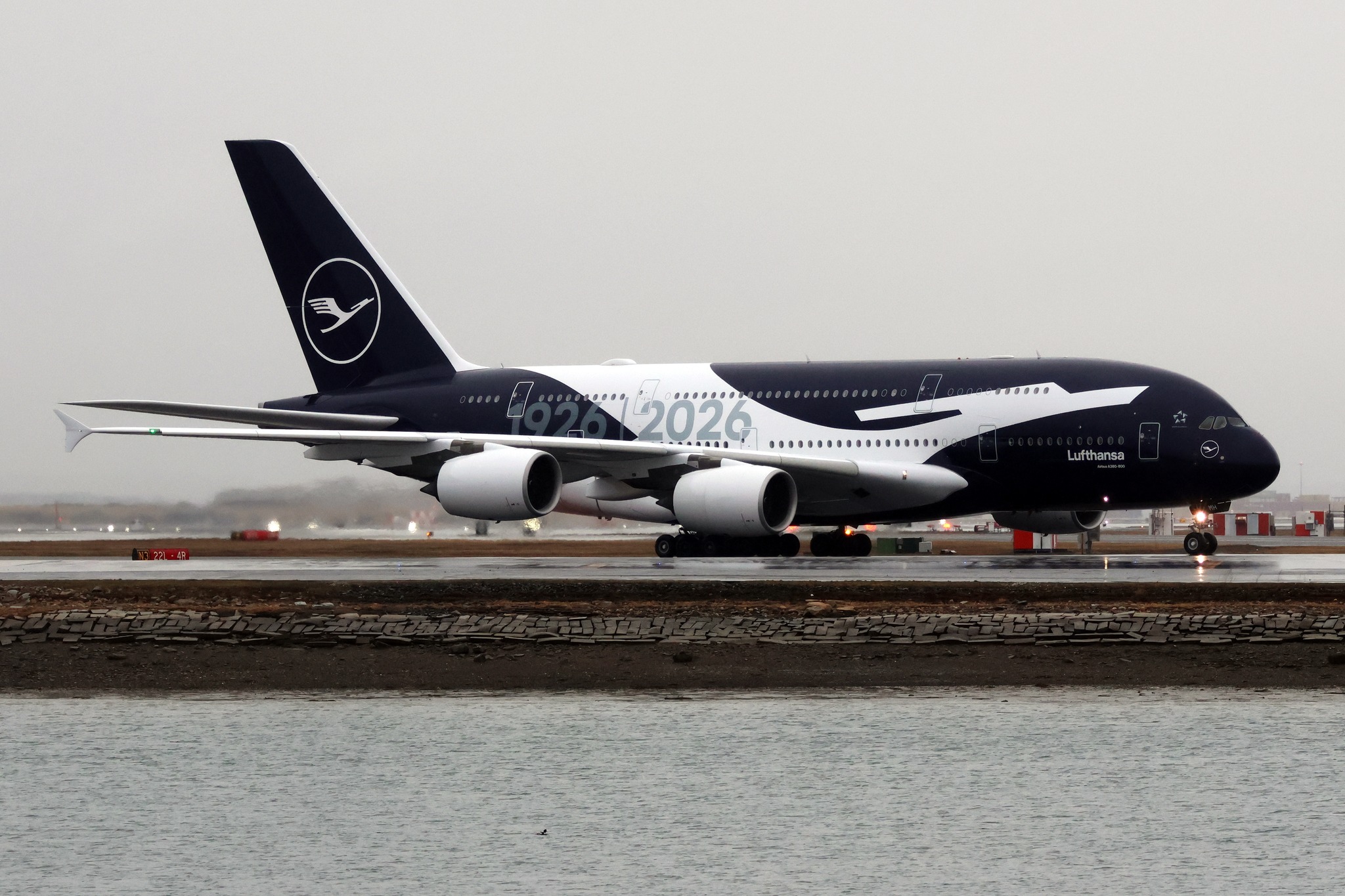 Some special Lufthansa Love at Boston Logan: The A380 (D-AIMH