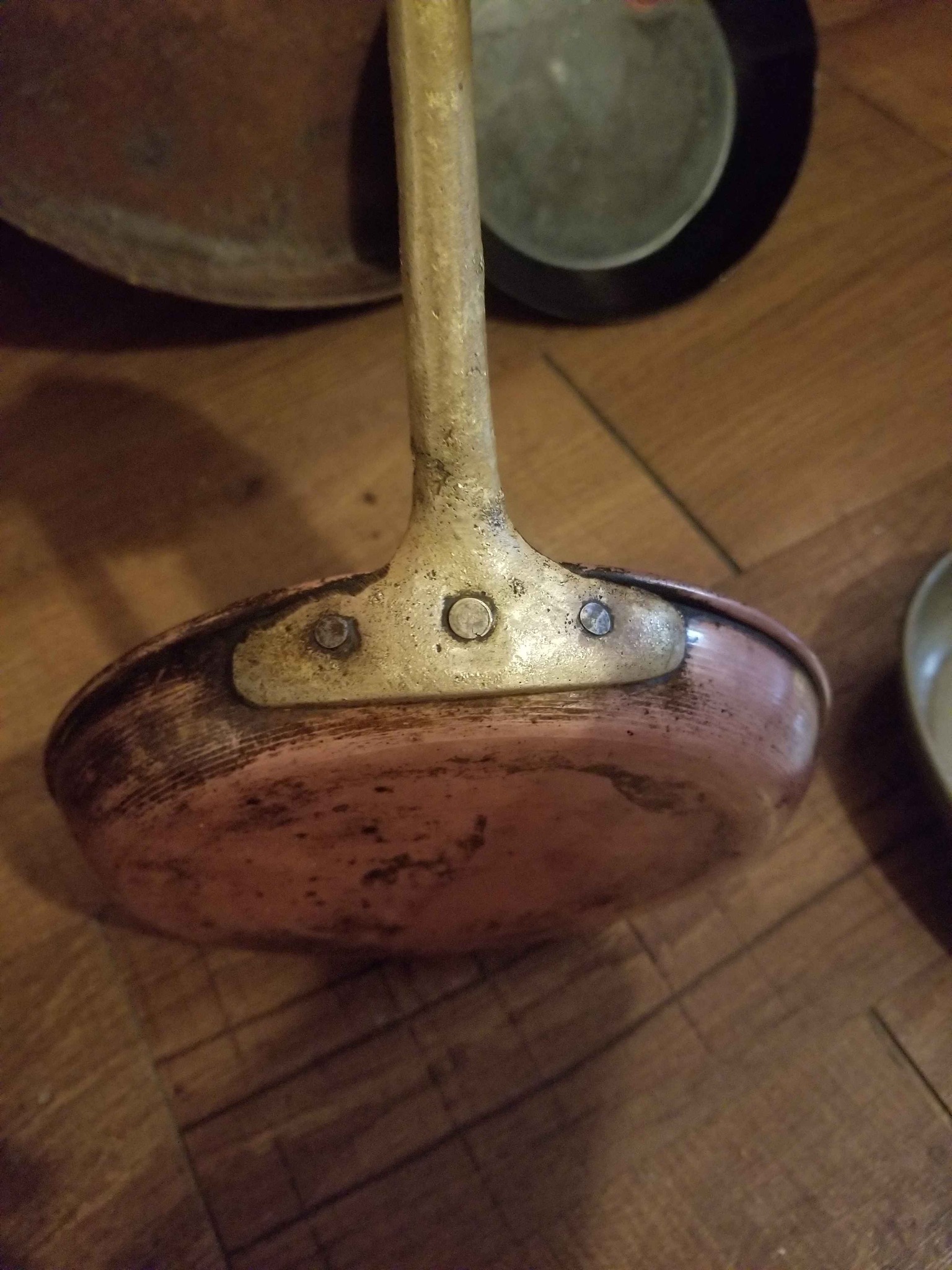 Professional Chef’s Vintage 3) Copper and 1) Carbon Steel Cookware ...