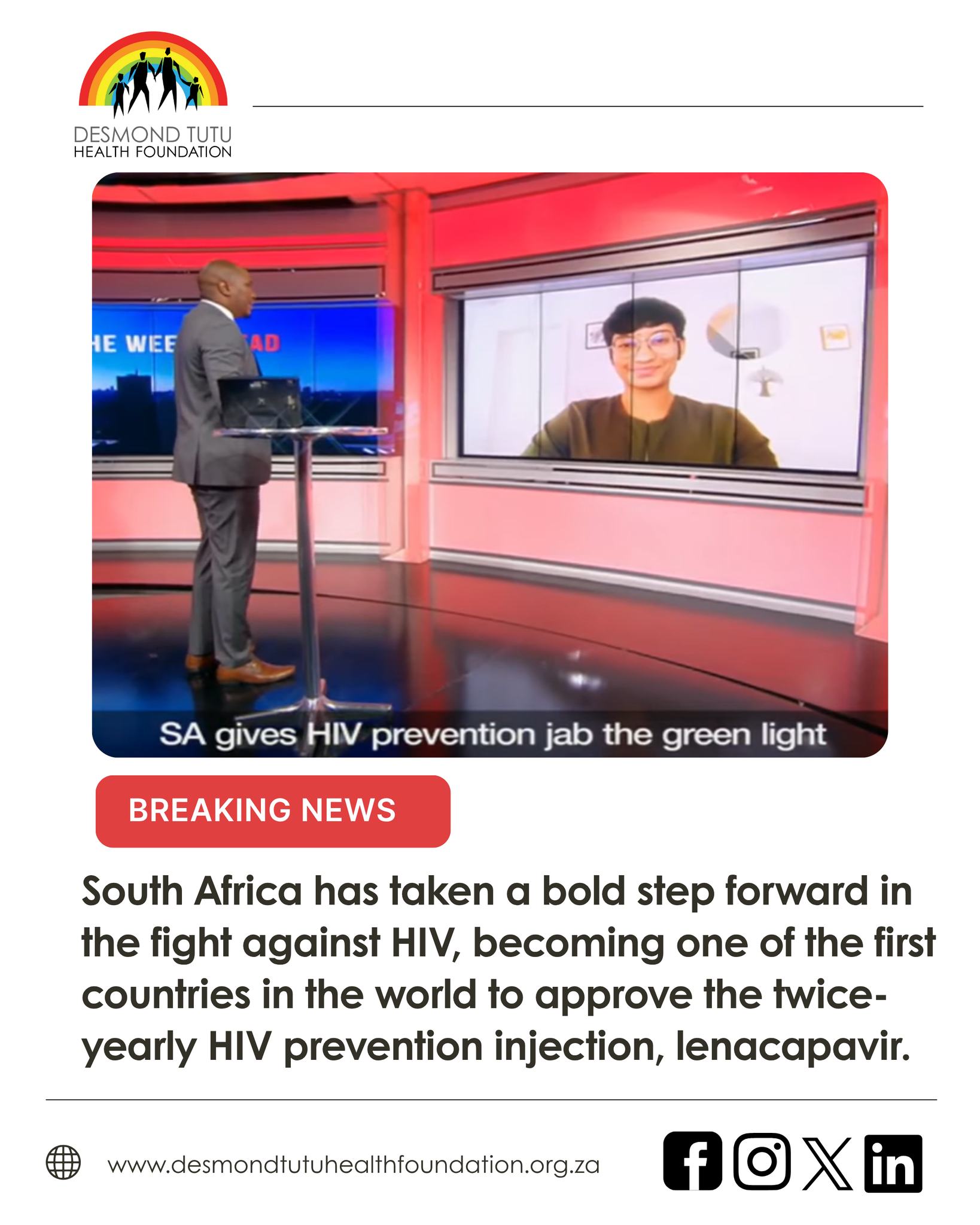 Desmond - DTHF's Dr Yashna Singh spoke to SABC news about the newly ...