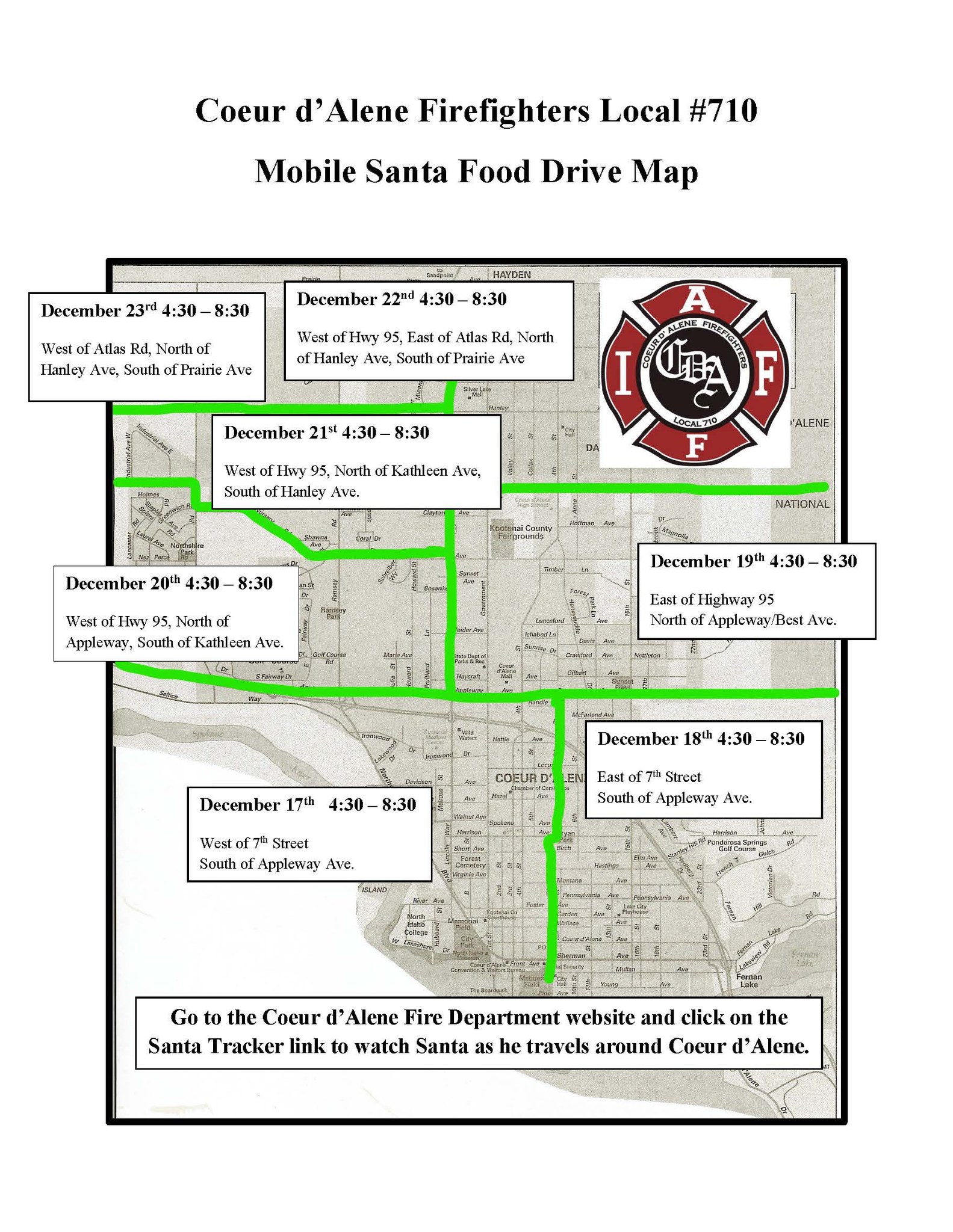 Coeur - Mobile Santa begins December 17th! Firefighters will be out in ...