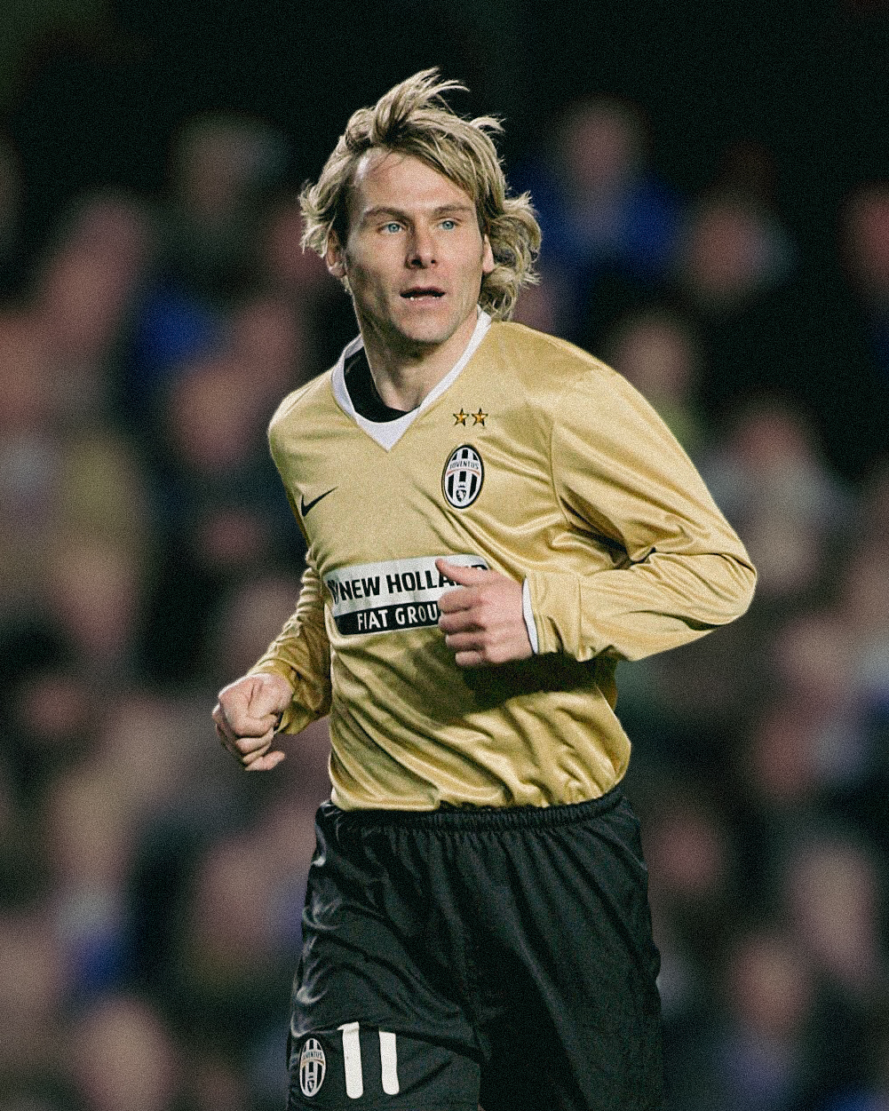 Juventus 2008 Player Issue Away x Nedved 🇨🇿 Gold ✓ Long Sleeves