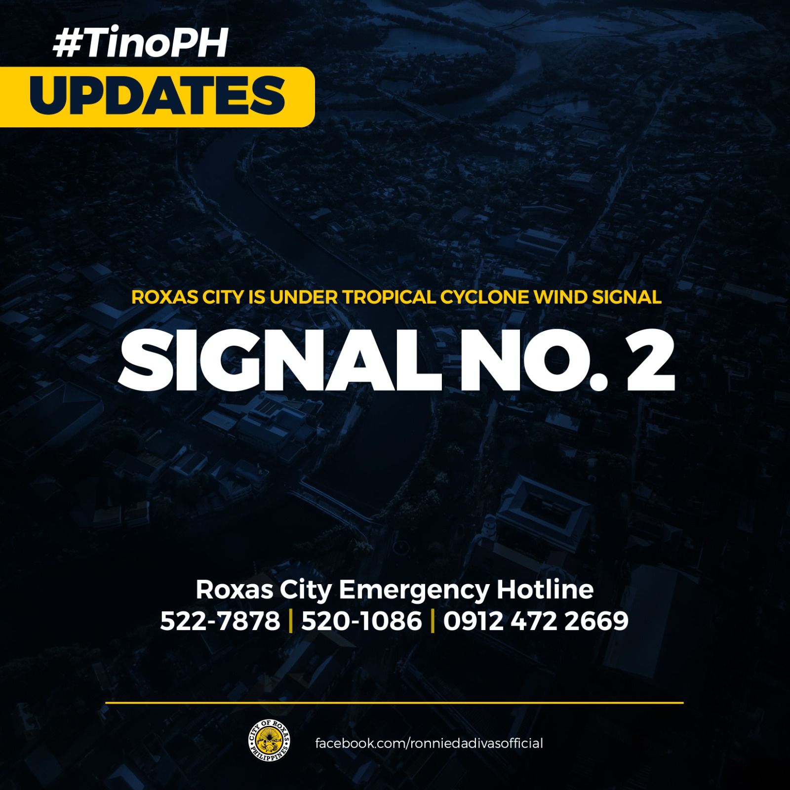 Ronnie - As of 8PM PAGASA Weather Bulletin Roxas City is still under ...