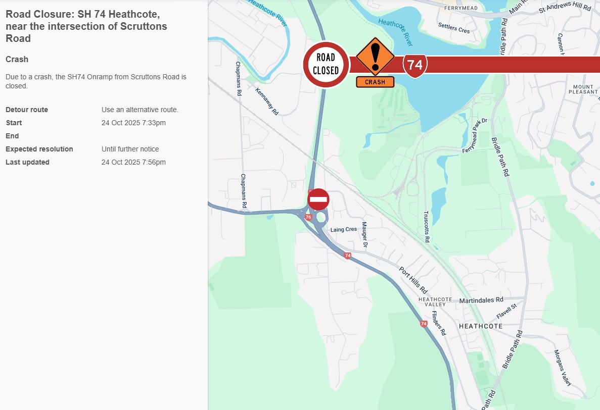 SH74 HEATHCOTE VALLEY, CANTERBURY - CRASH - FINAL UPDATE 6AM, SAT 25 ...