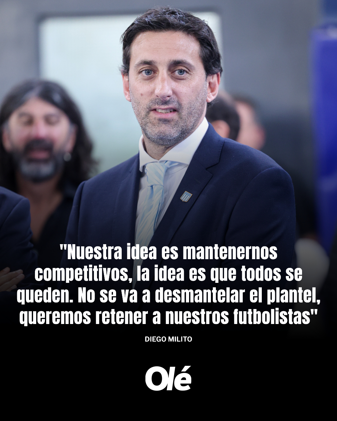 Diario - 🗣️⚪️🔵 MILITO HABLÓ DEL MERCADO DE PASES DE RACING 🗨️ 