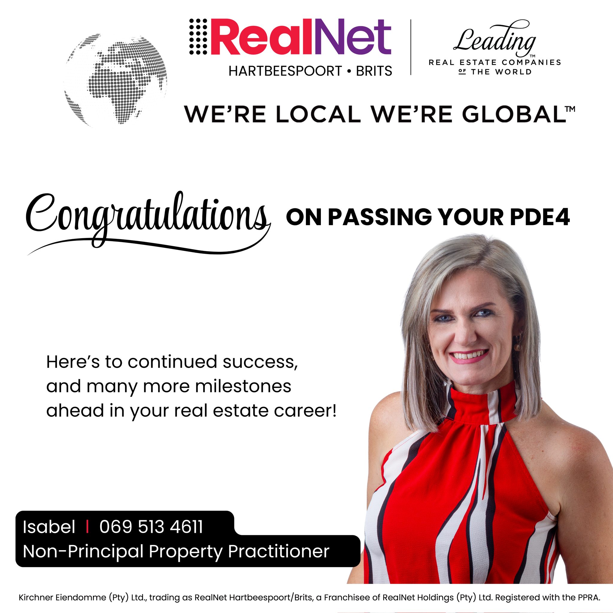 🎉 CONGRATULATIONS ISABEL! 🎉 What... - RealNet Hartbeespoort | Facebook