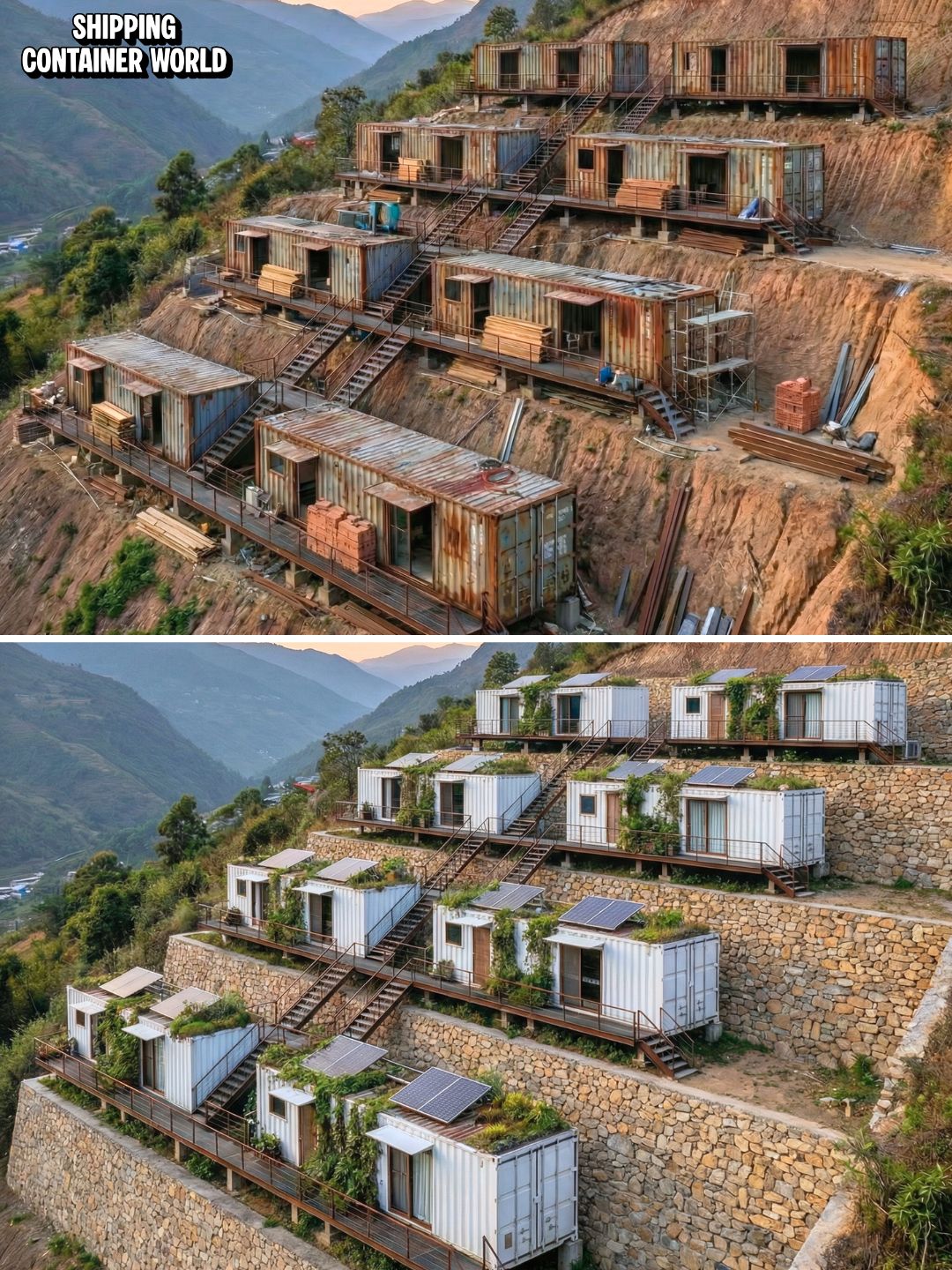 Shipping - 8 Rusty Boxes vs. A Mountain Side... Who Wins? 🥊🏗️ Not 4 ...