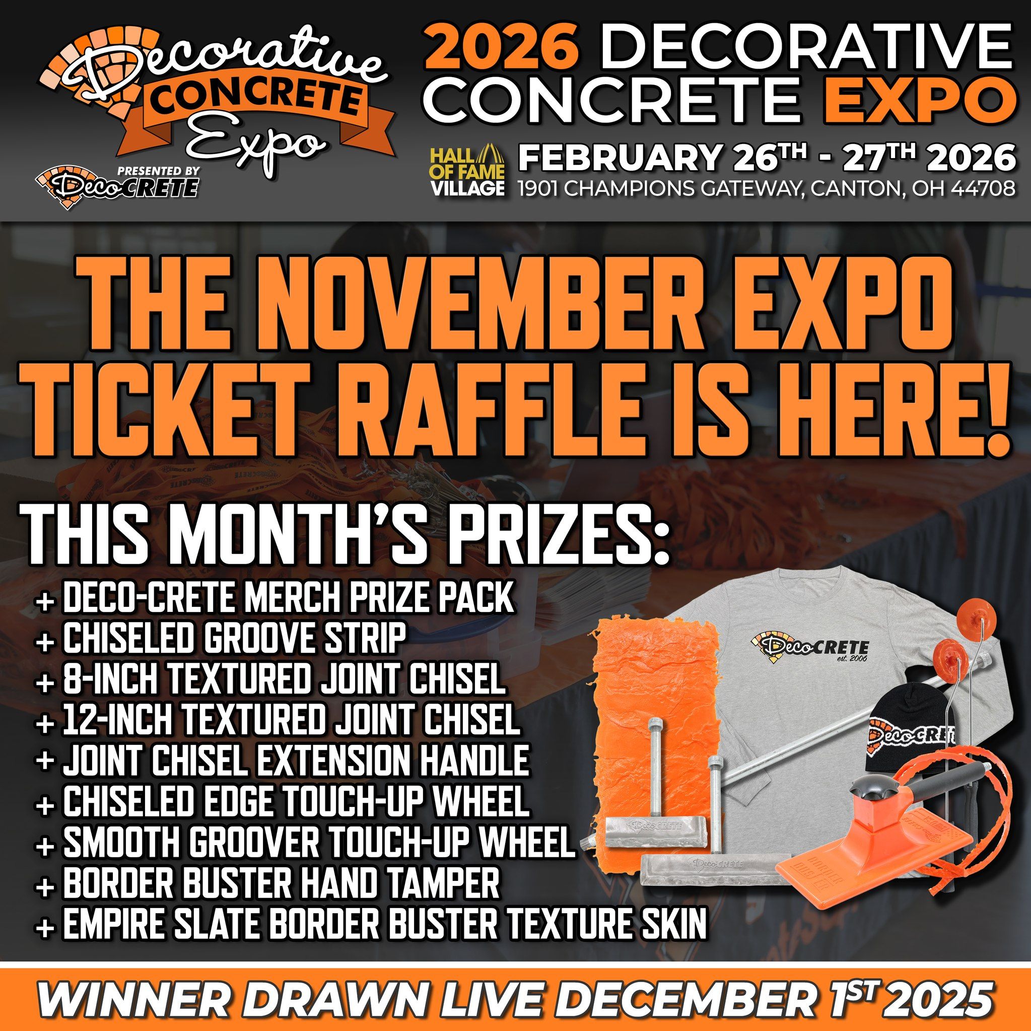 Deco-Crete - 🎟️ OUR NOVEMBER EXPO RAFFLE IS LIVE! 🎟️ Every Expo ticket ...