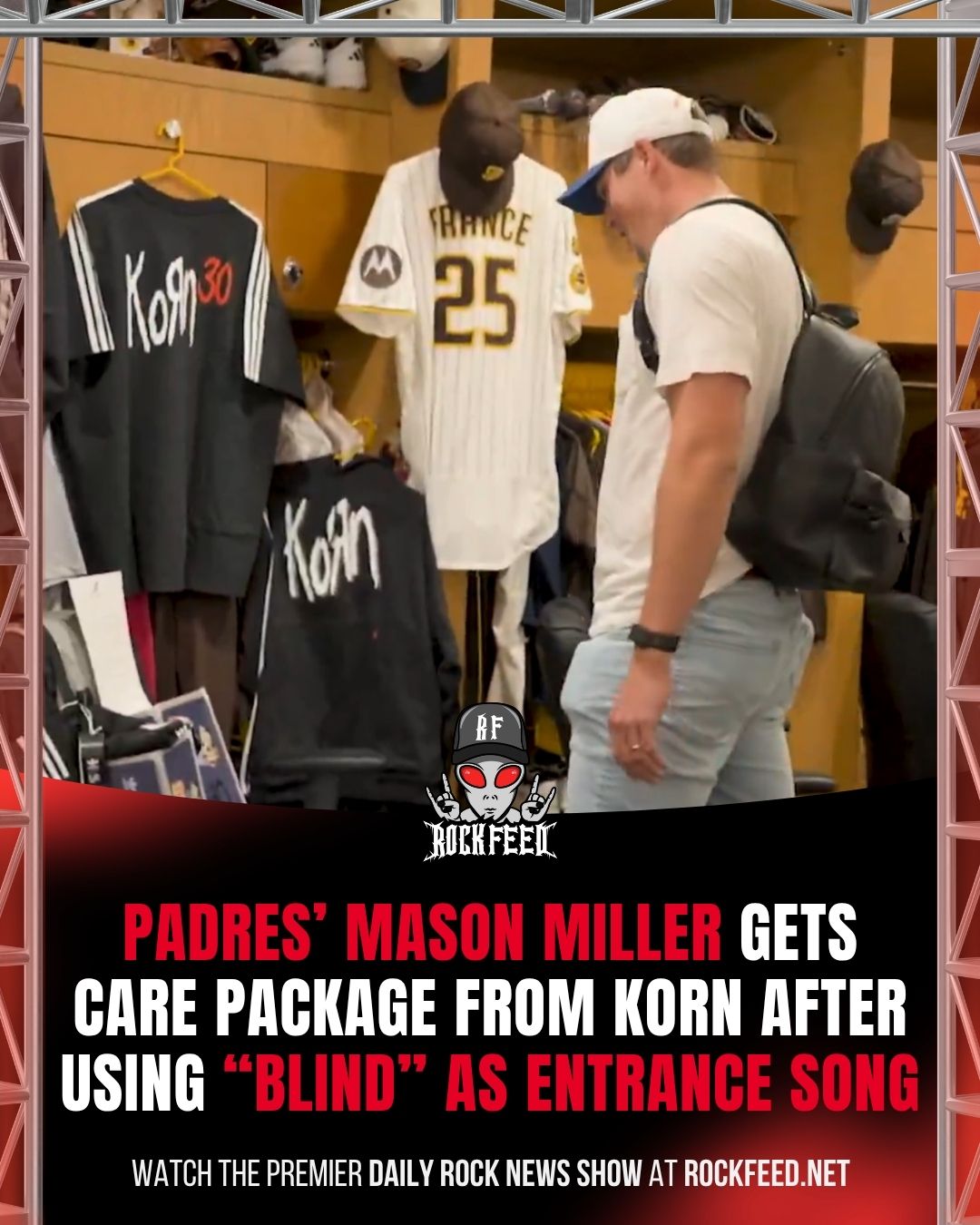 San Diego Padres closer Mason Miller received a care package from