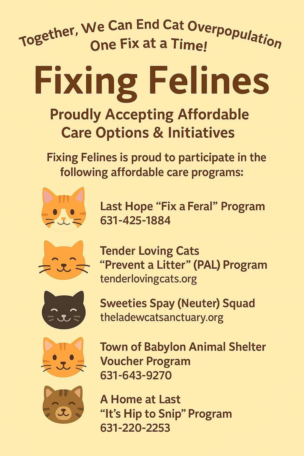 Fixing Felines