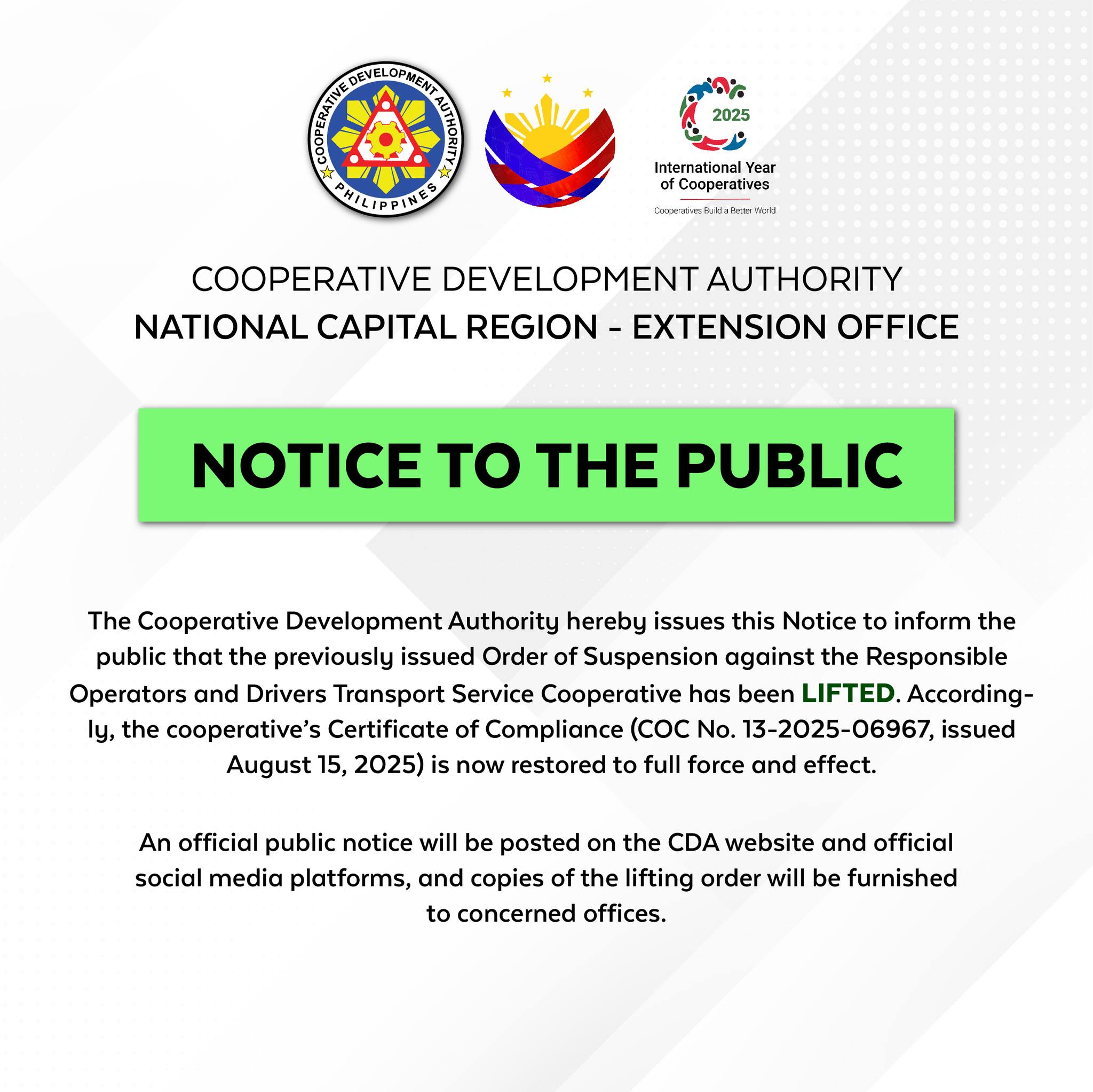 CDA NCR Extension Office | Quezon City