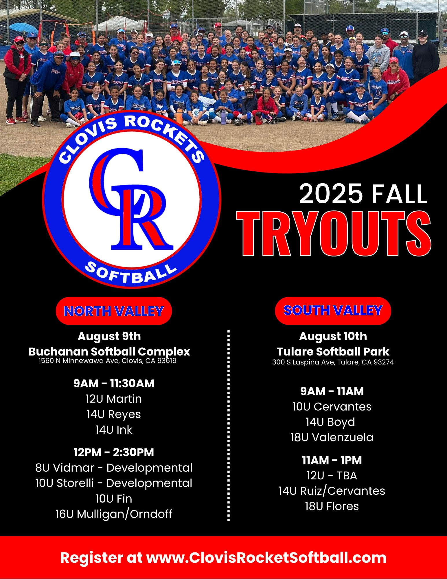 Clovis Rockets Softball